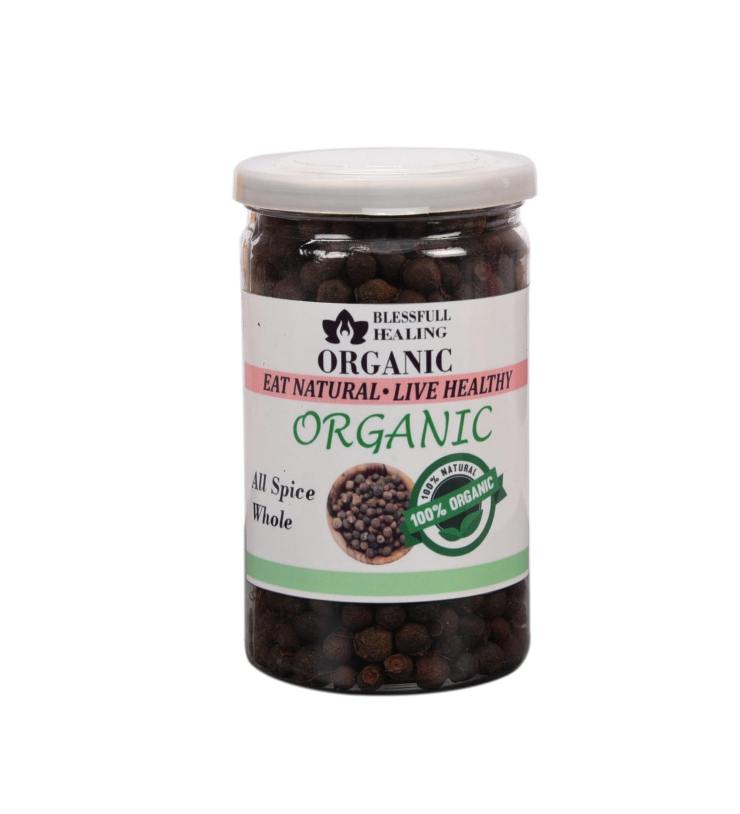 Blessfull Healing Organic All Spice Whole 200 Gram (Packing May Vary) 200 Gram 7.05 oz - Buy Online on GoSupps.com