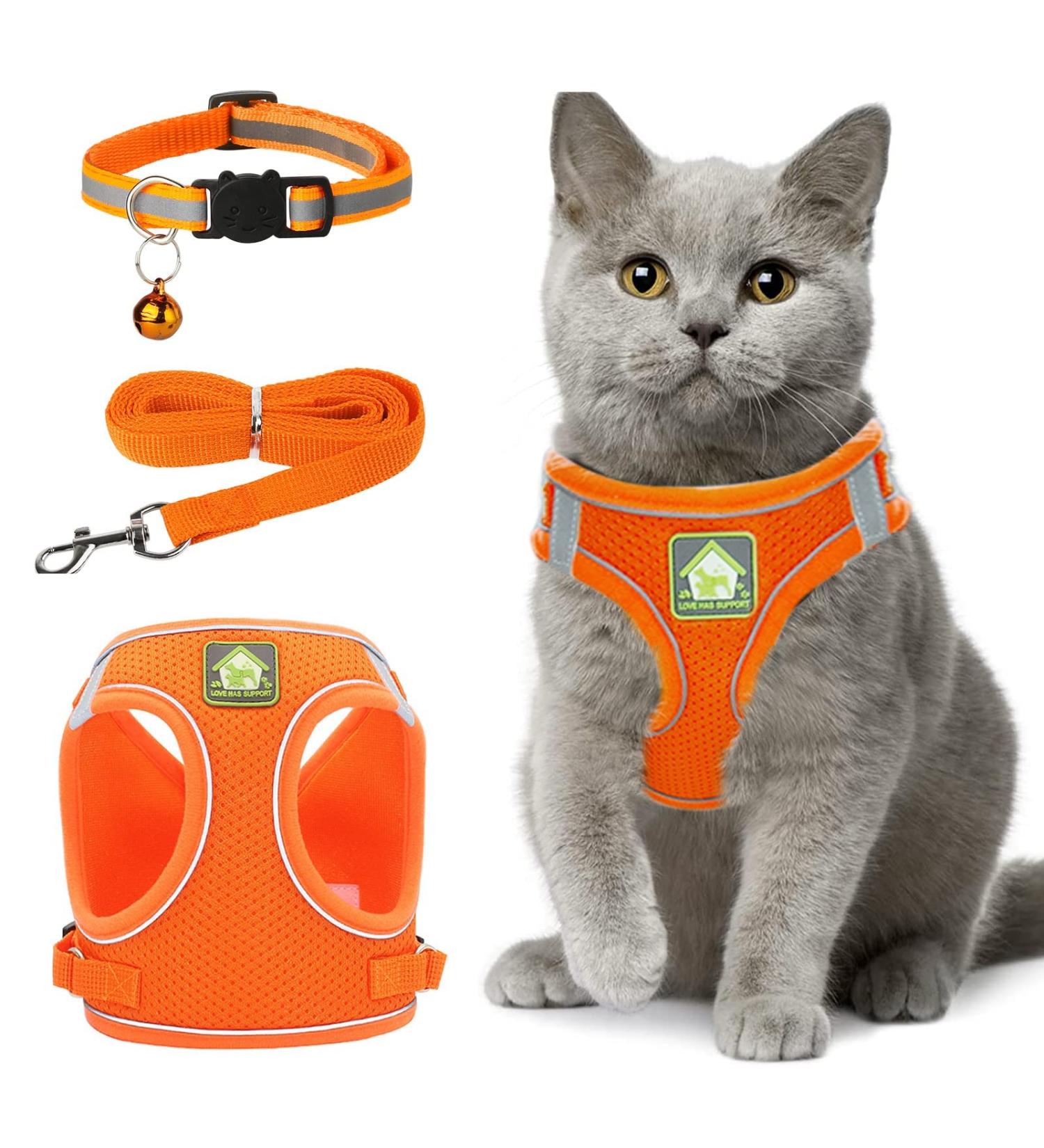 Buy Zhenle Adjustable Cat Harness for Small Animals - Perfect Fit & Comfort for Cats (M) - International Shipping Available - Buy Online on GoSupps.com