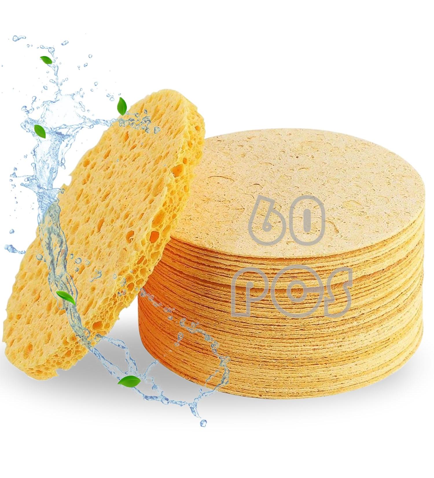Buy Metyond 60 Pieces Facial Sponges - Eco-Friendly Compressed Face Sponges for Cleansing Exfoliating & Makeup Removal - Reusable & Portable for Daily Use - Buy Online on GoSupps.com