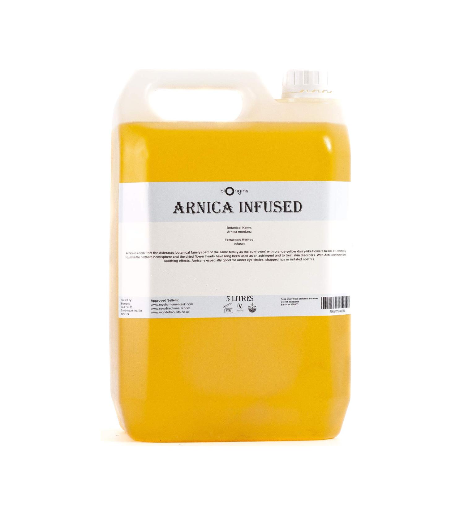 Mystic Moments Arnica Infused Oil - 5 Liters - Arnica Montana