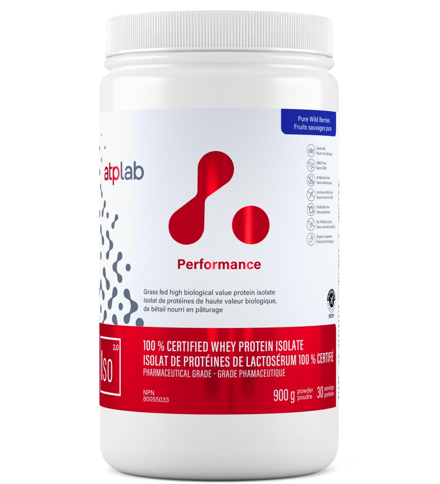 ATP LAB - ISO 900g Powder (Wild Berries Flavour) - Whey Isolate Protein Powder - Boost Performance Wild berries 31 Ounce (Pack of 1) - Buy Online on GoSupps.com