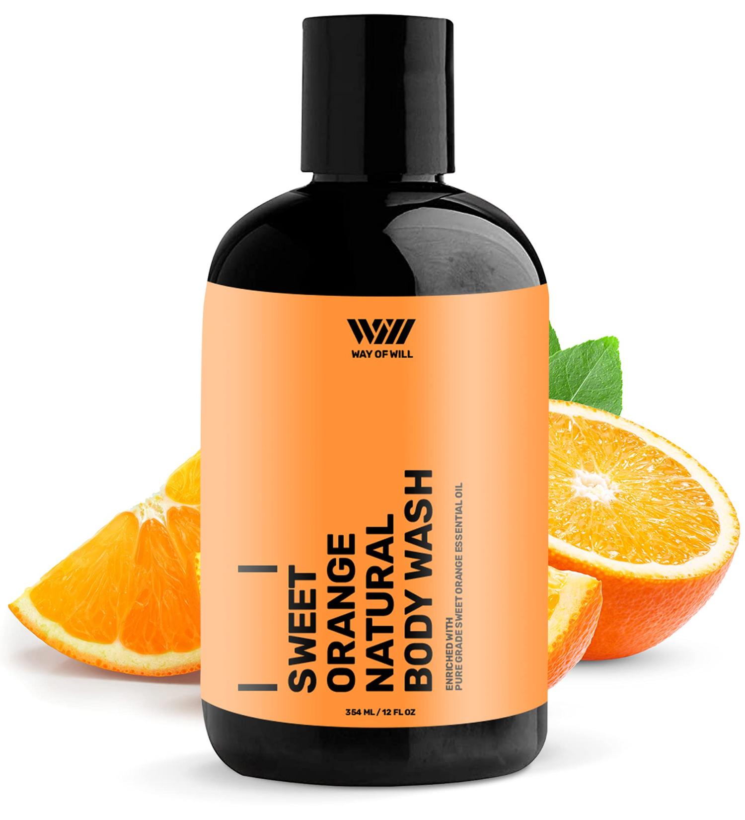 Way of Will Sweet Orange Body Wash 354mL - Moisturizing Body Wash for Men and Women with Essential Oil, Paraben and Sulfate Free - Buy Online on GoSupps.com
