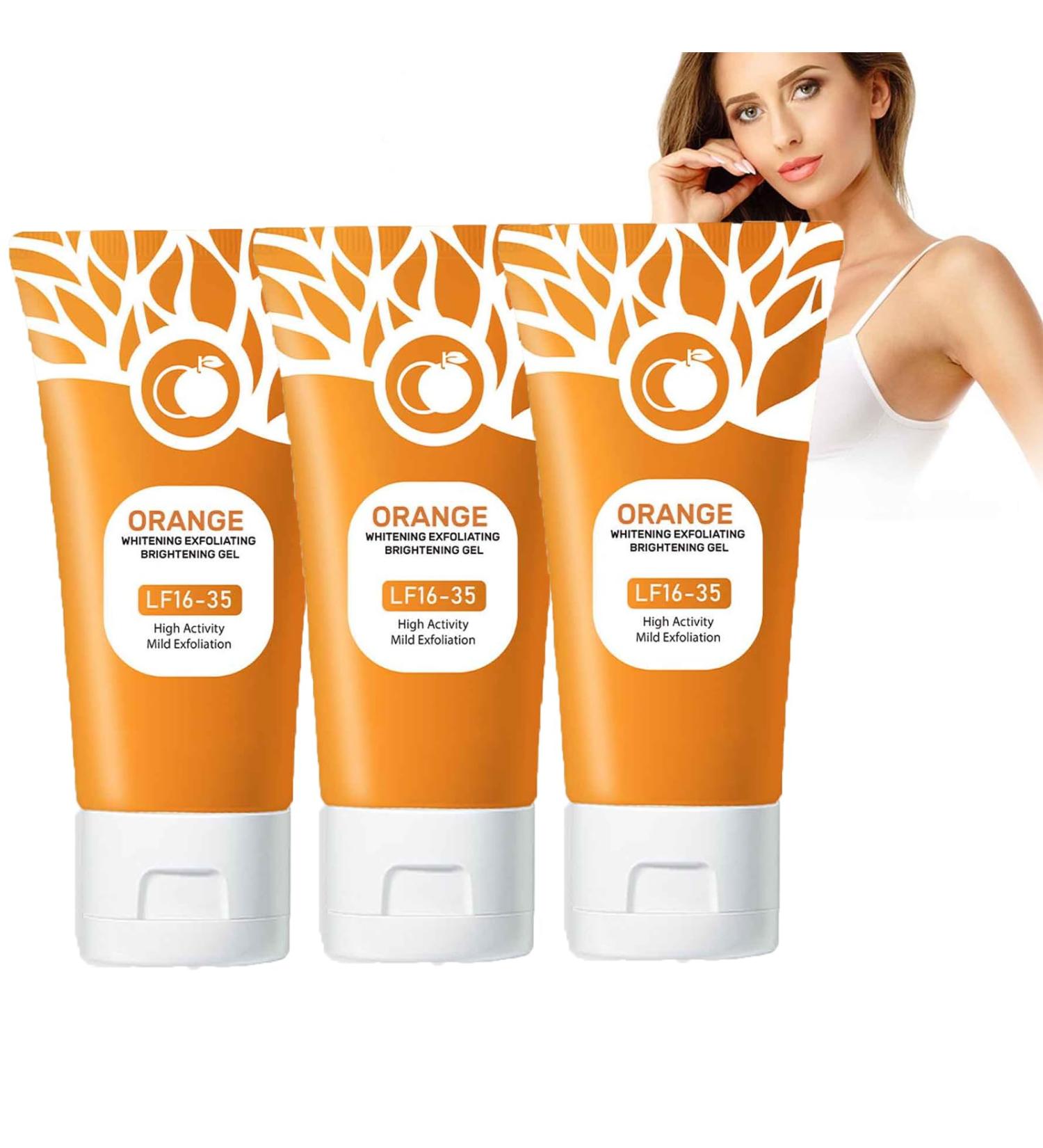  BAInuai Set of 3 exfoliating facial gels for women - Bright Orange - Facial scrub - To reduce - Buy Online on GoSupps.com