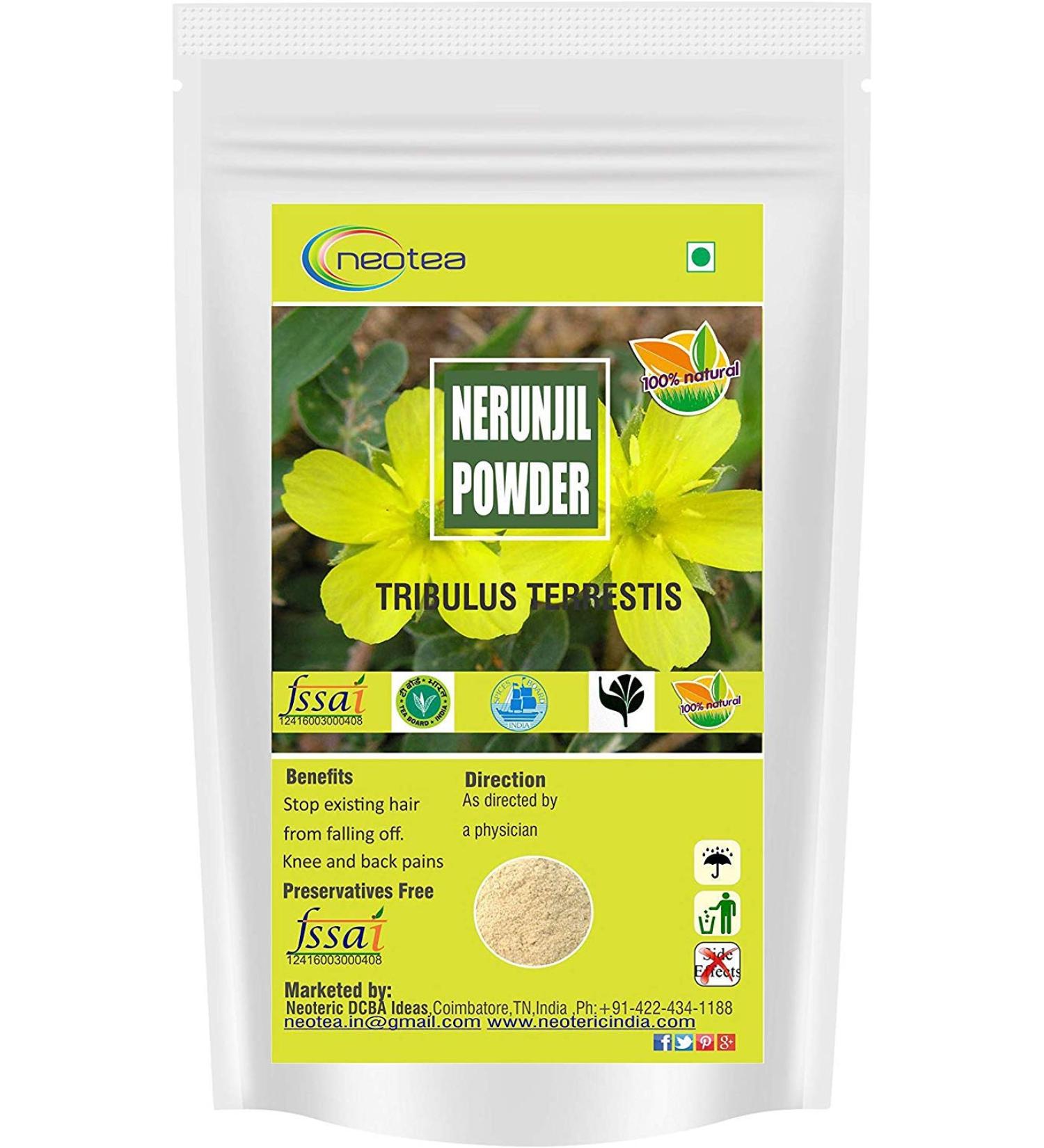 neotea Tribulus Terrestis | Nerunjil Powder | 300gm Pack of 1 - Buy Online on GoSupps.com