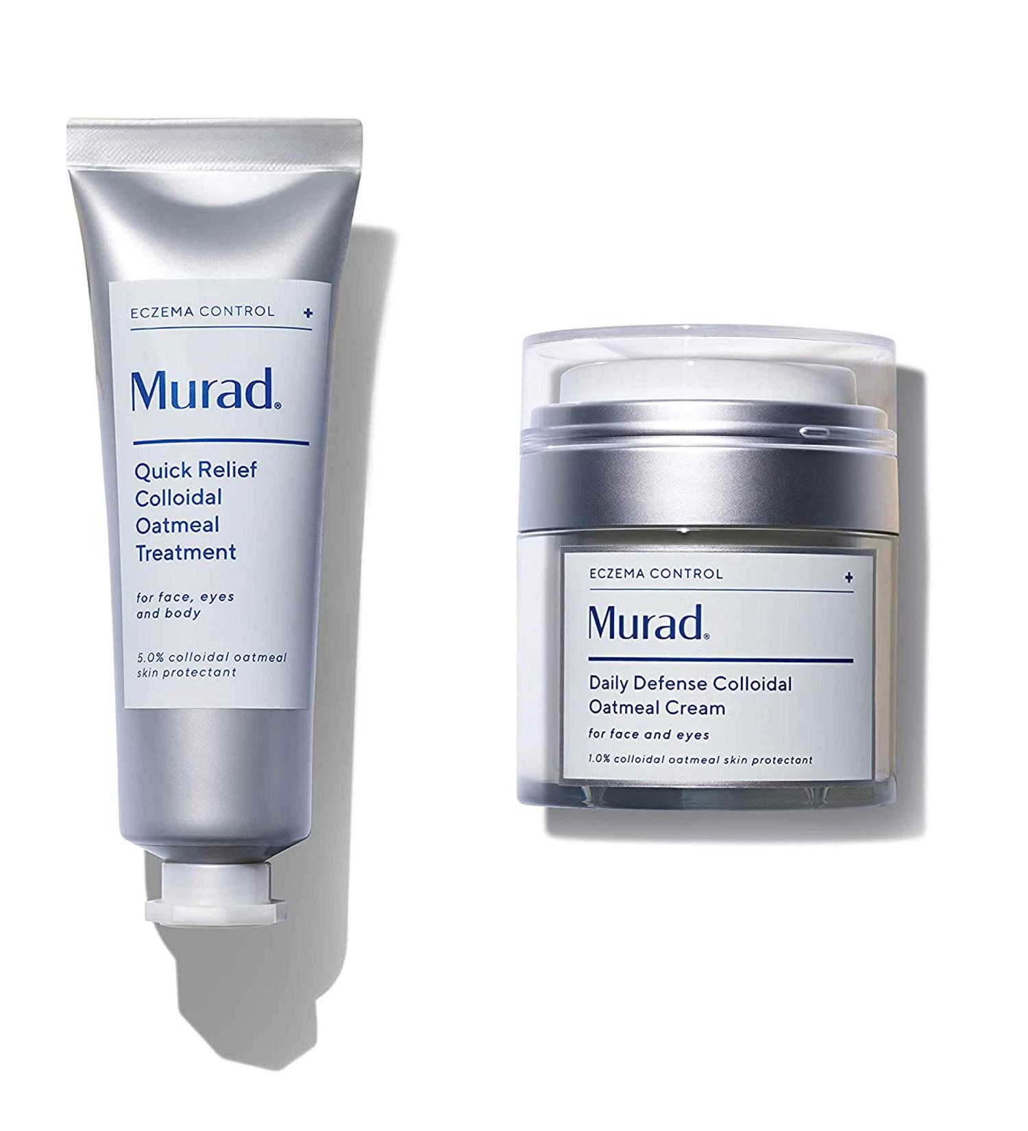 Murad Eczema Control Bundle: Daily Defense & Quick Relief Colloidal Oatmeal Creams - Buy Online on GoSupps.com