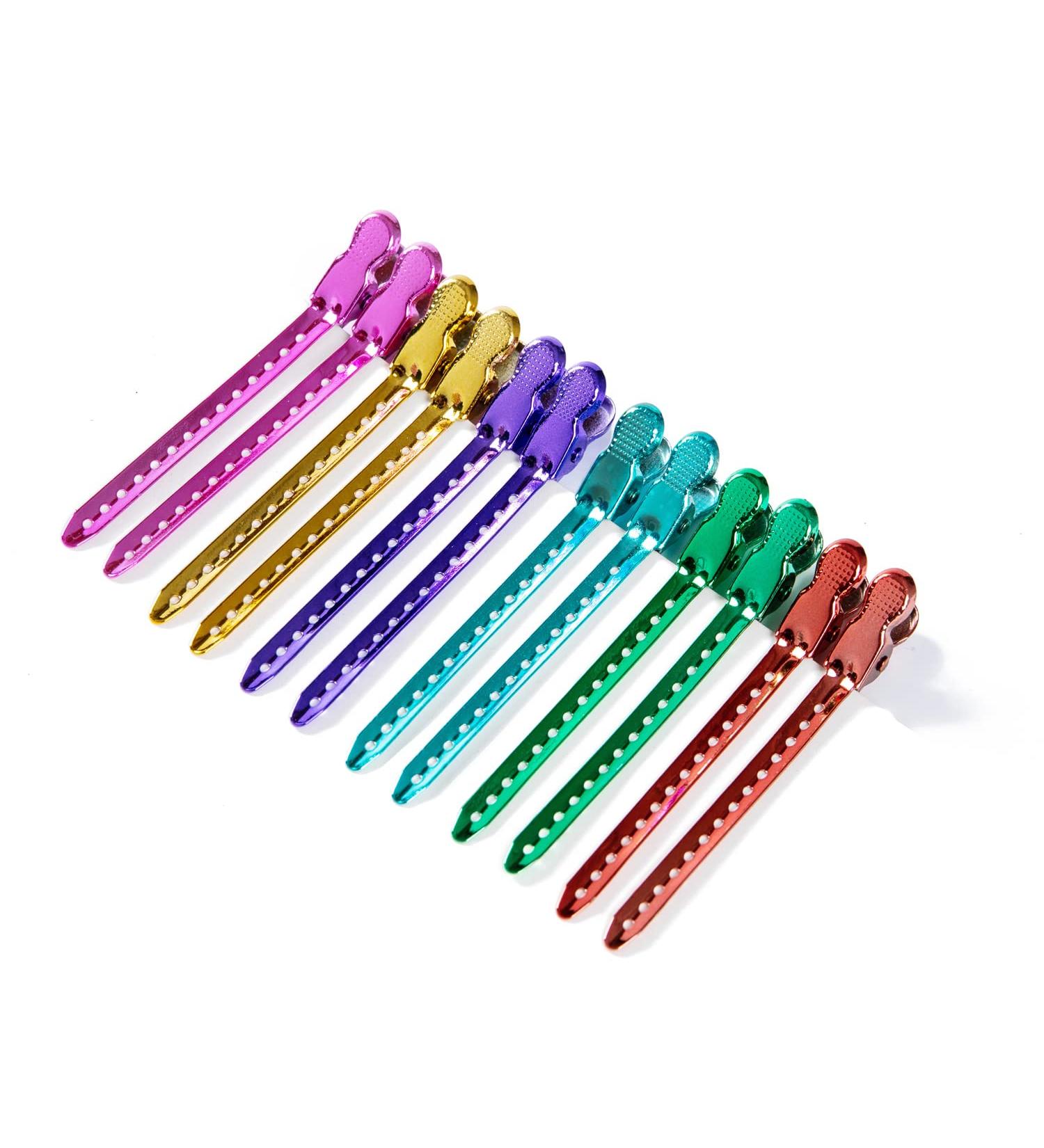 SINNKY Dividing Duck Bill Clips - Rustproof Styling Hairdressing Tools (Mixed Color) - Buy Online on GoSupps.com