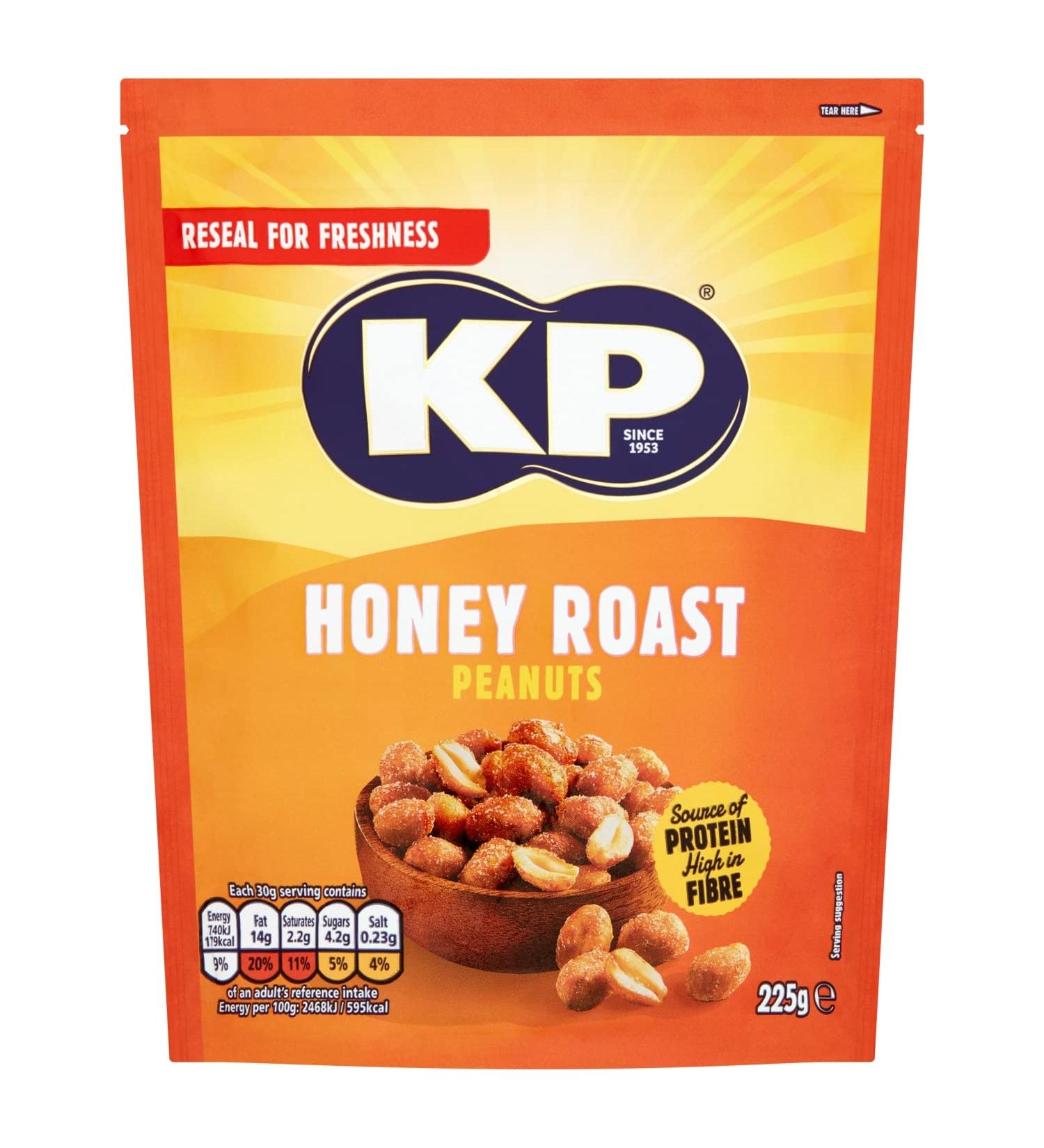 Kp Honey Peanuts 225g