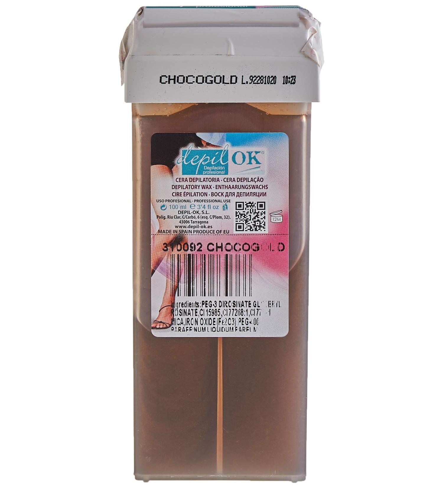 Depil Ok Roll-On Chocogold 100 ml - Smooth Skin Solution | International Shipping - Buy Online on GoSupps.com