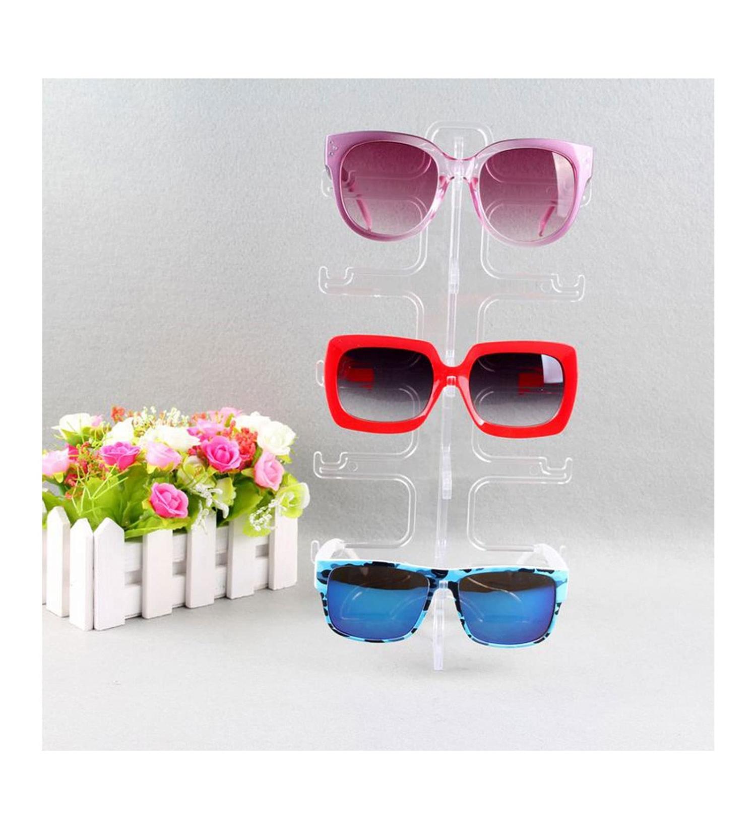 CAIHUASHOPPING 4-Piece Plastic Glasses Stand Set | Eyewear Display Rack for Sunglasses | Stylish Sunglasses Holder - Buy Online on GoSupps.com