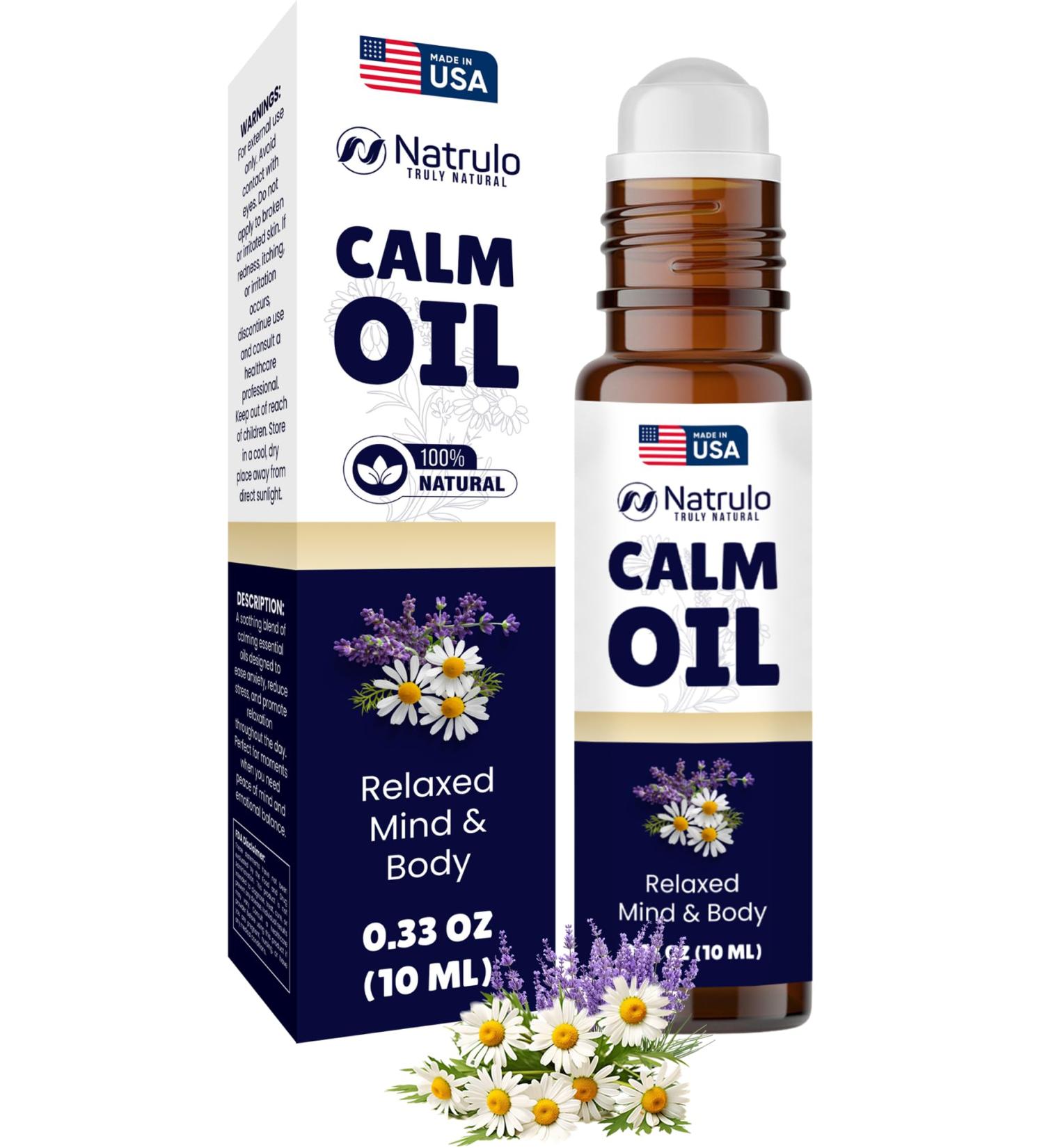 Calm Essential Oil Roll On Calming Essential Oils with Lavender & Chamomile Stress Relief, Relaxation & Skin-Soothing Aromatherapy Essential Oil Roller Self Care & Relaxation Gifts for Women - Buy Online on GoSupps.com