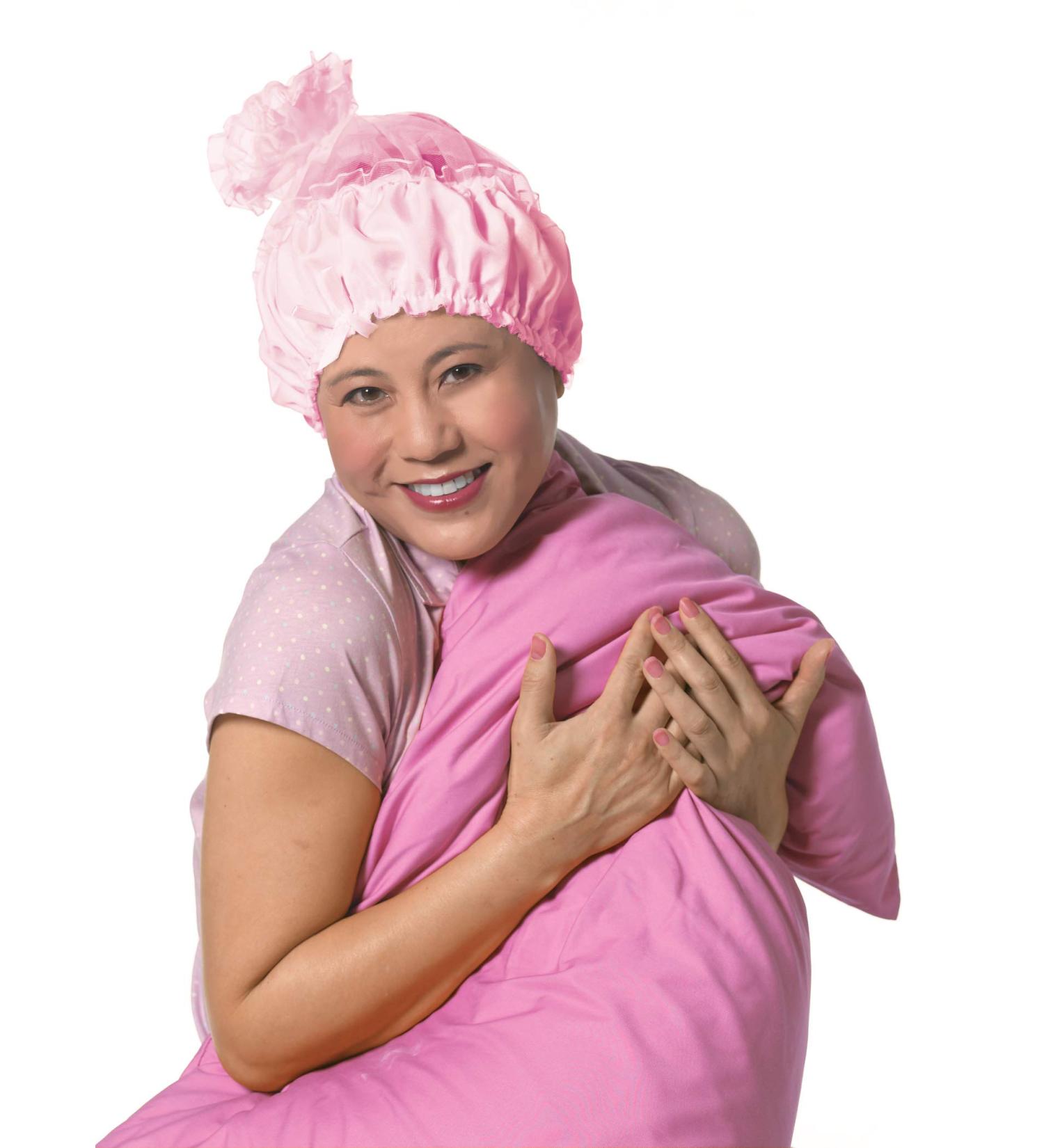 Diane Pink Satin Lined Sleep Cap - Buy Online at [Your Company Name] - Buy Online on GoSupps.com