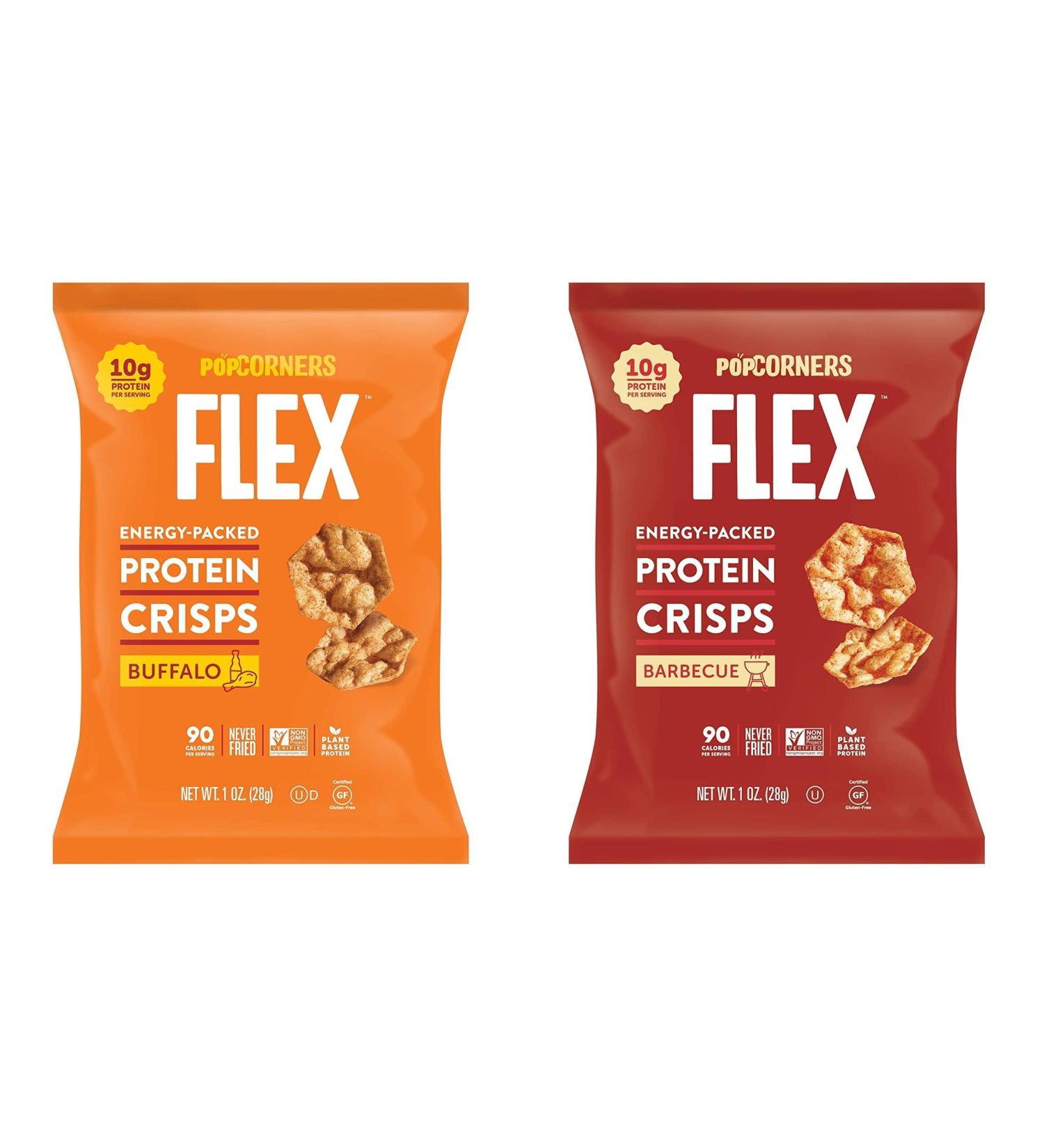 Popcorners Flex Protein Chips Variety Pack - Plant-Based Protein - Gluten-Free - 18 Count (2 Flavor) - Buy Online on GoSupps.com