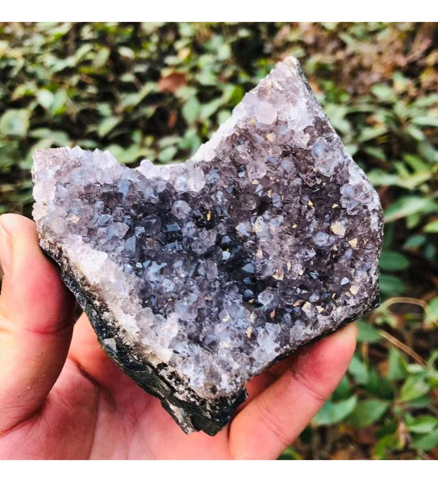 Natural Quartz Crystal Natural Clear and Purple Quartz Crystal Amethyst Cluster Specimen Stone 60G-500G Home Office Decor ningxiao (Color : 172g-190g 1pc) - Buy Online on GoSupps.com