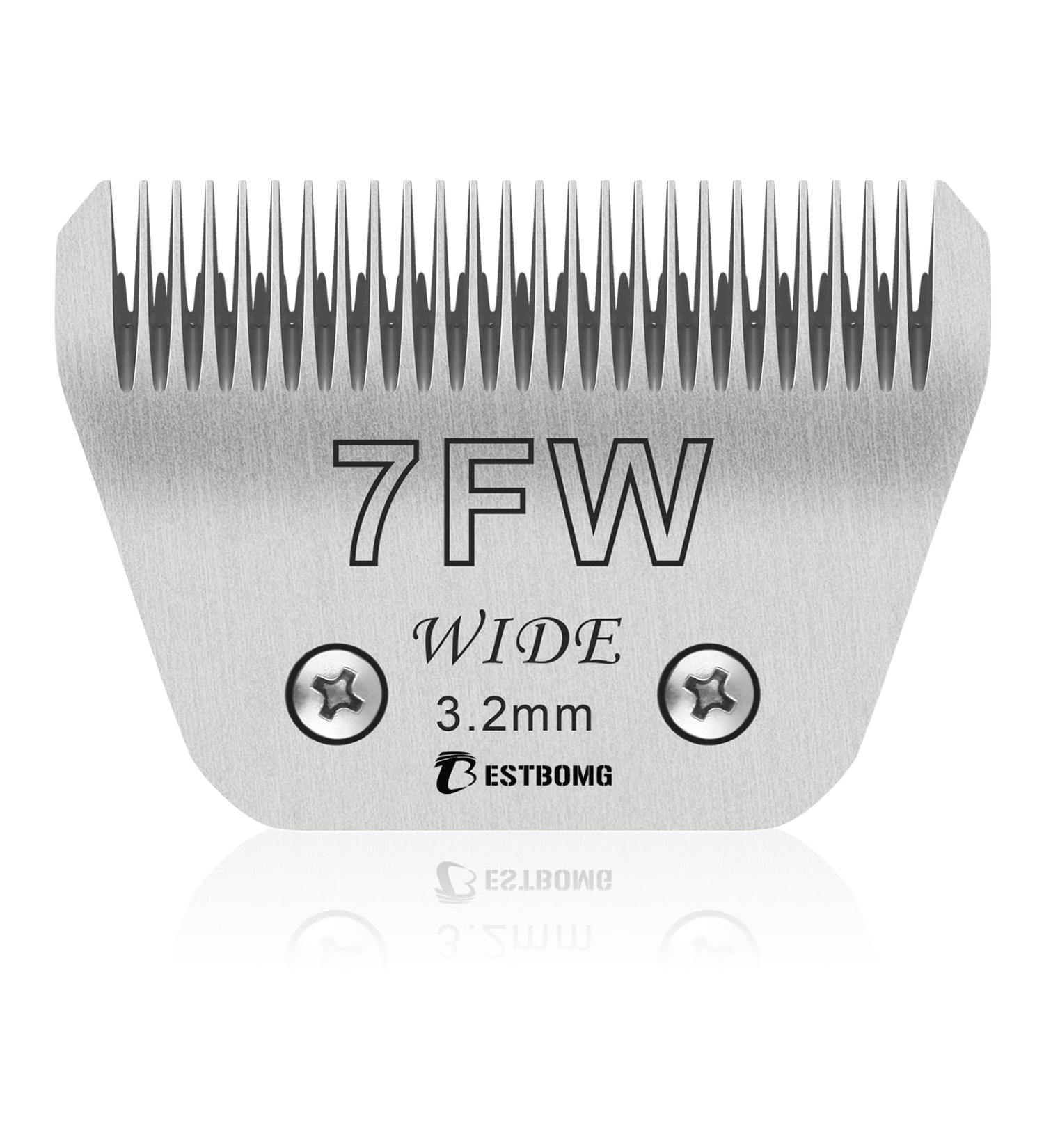7fW Width Removable Blades for Pet Grooming | Compatible with Heiniger Moser Max45 Andis Easter A5 | 1/8 Inch (3.2 mm) Cutting Length - Buy Online on GoSupps.com