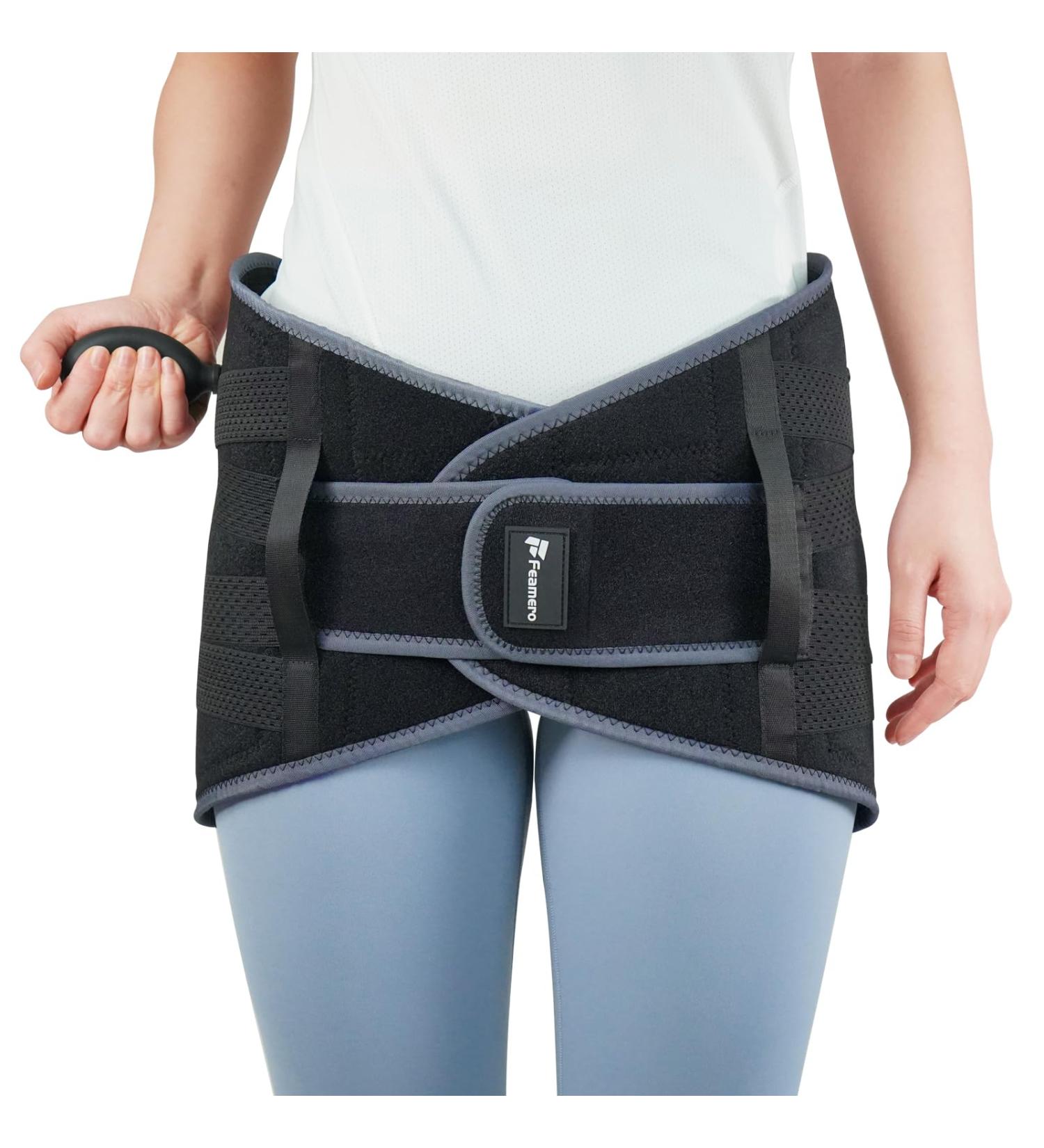Inflatable Pressure Pelvic Support Belt - Postpartum Joint Repair & Pain Relief | Pelvic Tilt Correction & Sacroiliac Discomfort - Medium Size - Buy Online on GoSupps.com