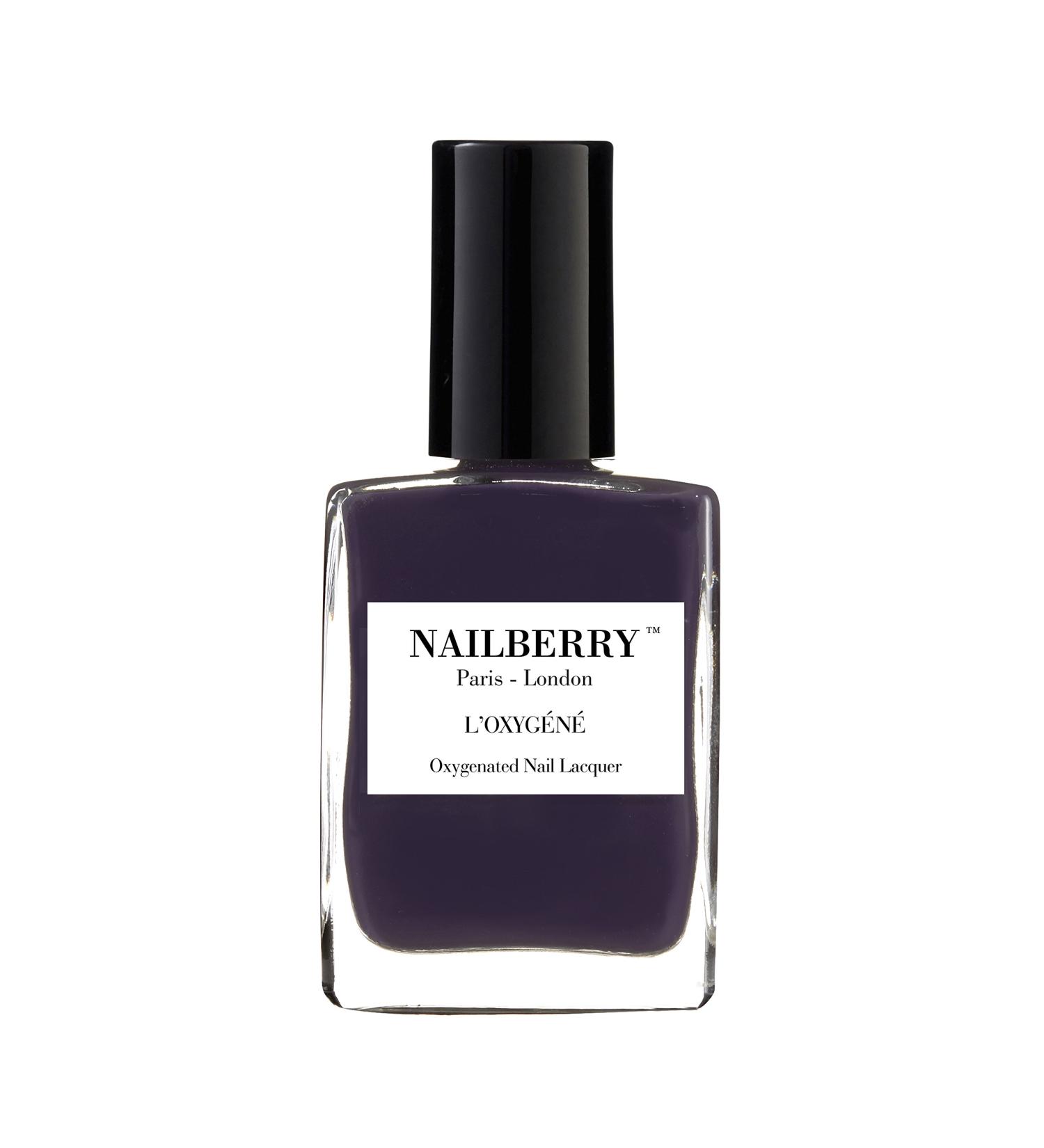 Nailberry L'Oxyg ne Oxygenated Nail Lacquer in Blueberry 15ml - 12-Free Vegan Halal Formula for Healthy & Long-Lasting Color - Buy Online on GoSupps.com