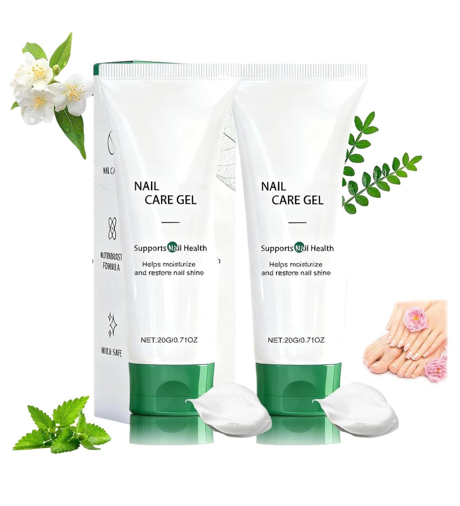  JIAOY Natural Nail Care Gel Cuticle Strengthening Serum for Damaged and Brittle Nails Nail Growth Cream Foot Care Cream for Moisturizing and Regenerating (2 Pcs) - Buy Online on GoSupps.com