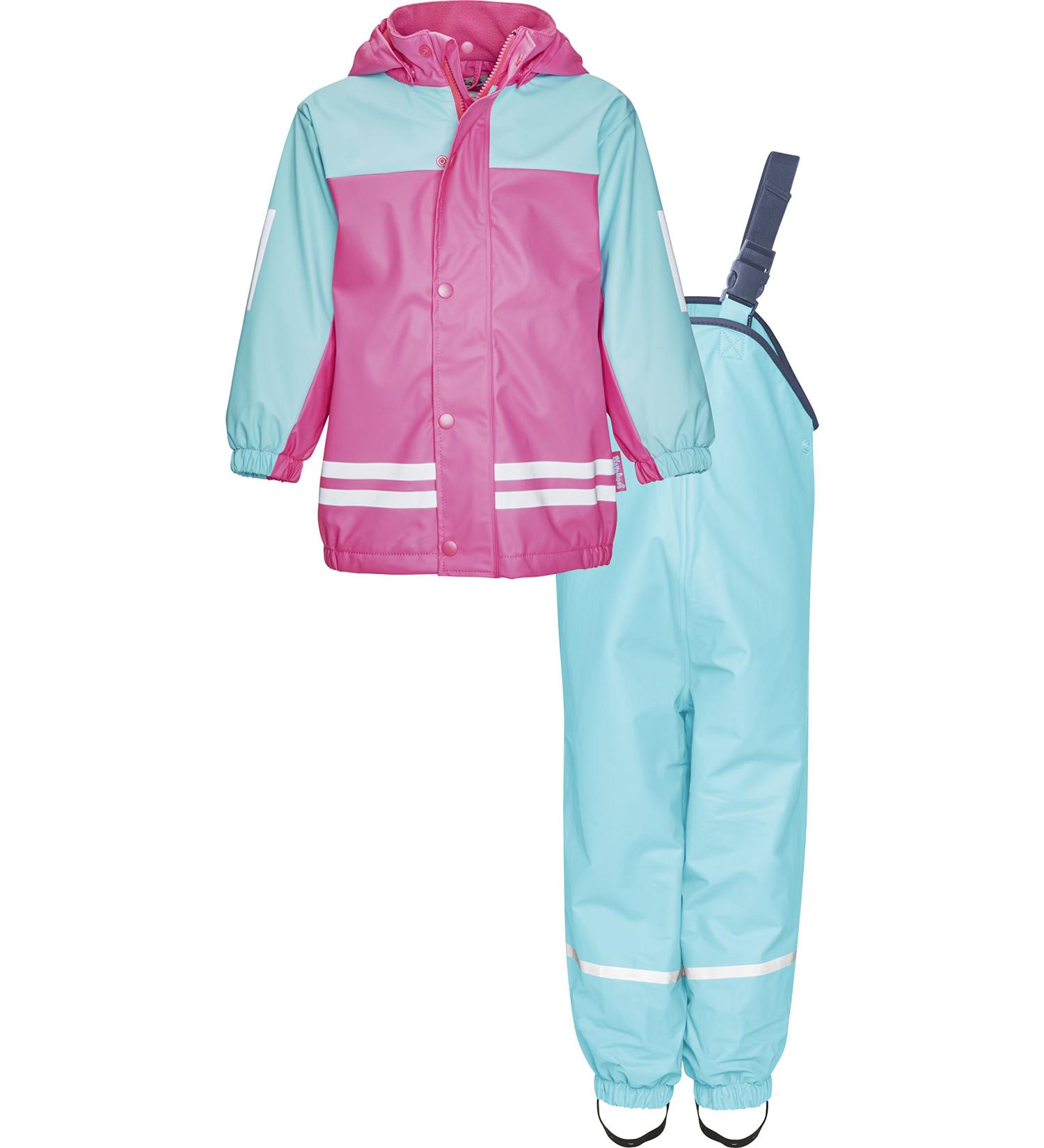 Playshoes Unisex Kid's Warm Fleece-lined Waterproof Mud Suit 104 Turquoise - Buy Online on GoSupps.com