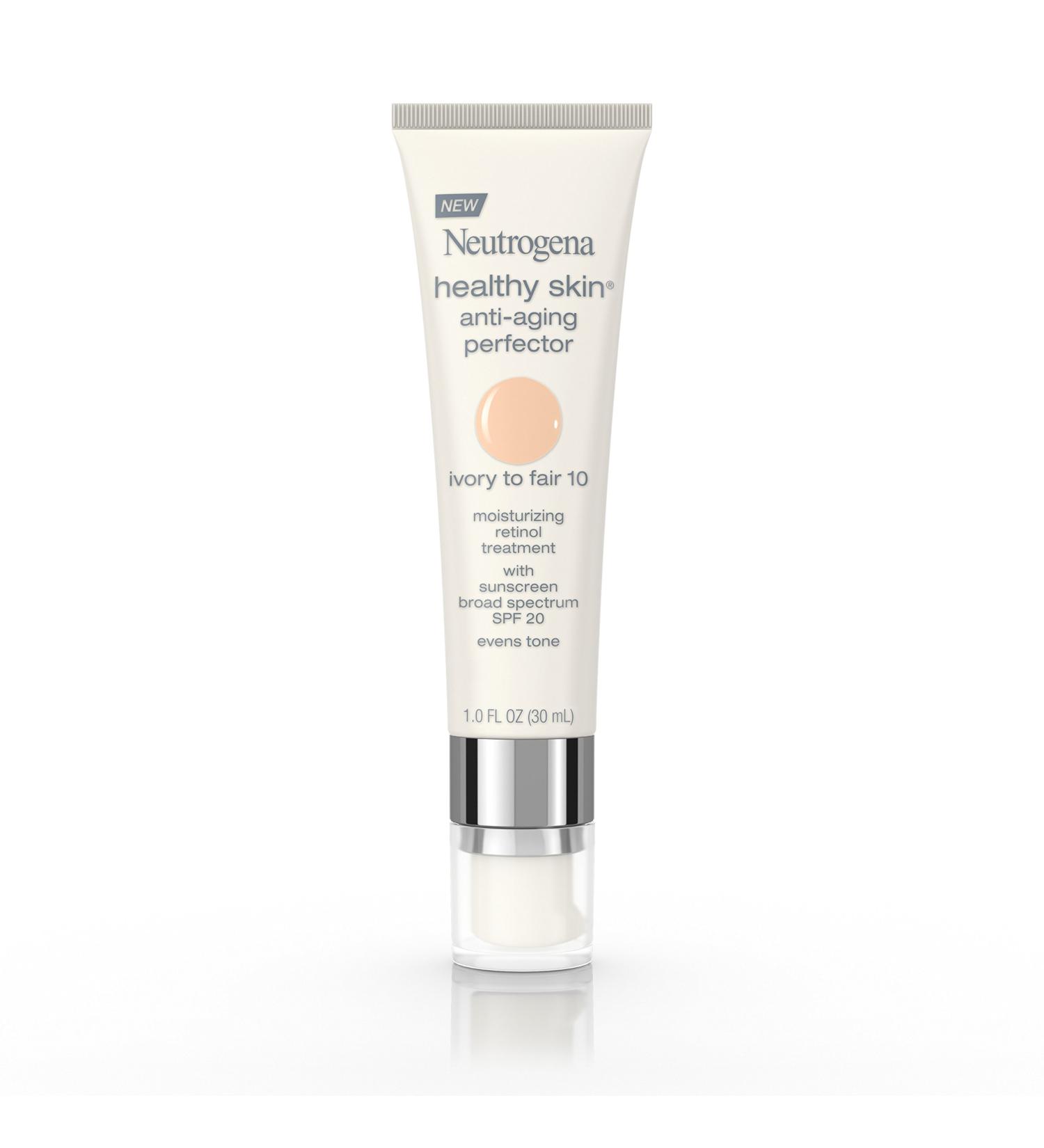 Neutrogena Healthy Skin Anti-Aging Perfector SPF 20 Retinol Treatment - 10 Ivory Fair 1 Fl. Oz - Buy Online on GoSupps.com