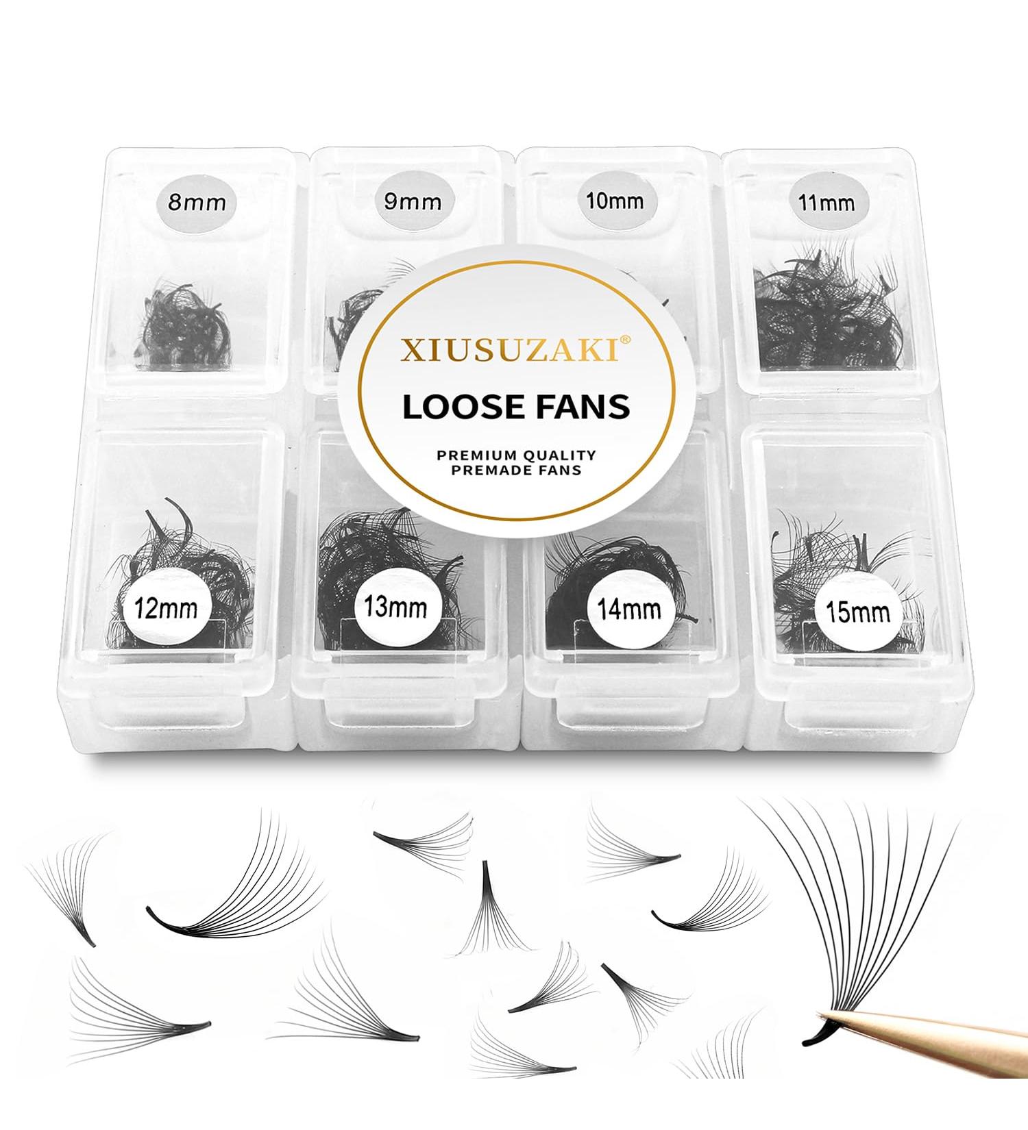 Buy 600 Premade 10D Eyelash Extension Fans - 0.07 Thickness D Curl Mix 8-15mm | Fluffy & Soft Volume Lash Extensions - Buy Online on GoSupps.com