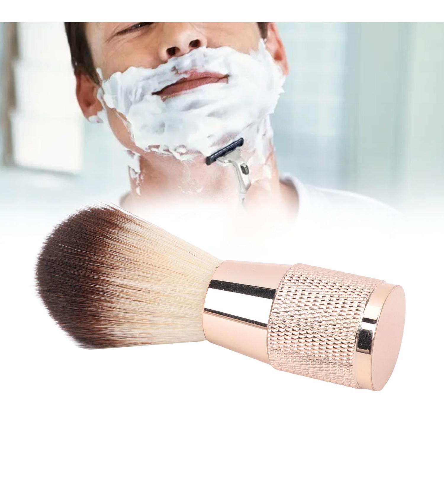 Premium Shaving Brush for Men | Soft Nylon Bristles & Metal Handle | Luxury Grooming Essential - Buy Online on GoSupps.com
