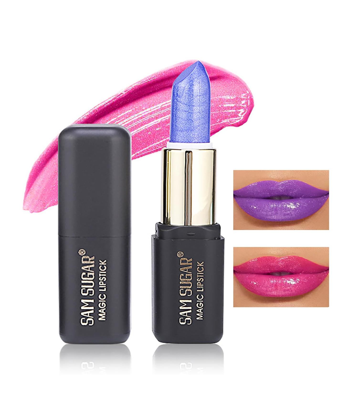 Buy Blue Rose Color Changing Lipstick - Tinted Lip Balm & Shimmer PH Lip Gloss | Moisturizing Long Lasting Waterproof Pink Lips for Women - Buy Online on GoSupps.com