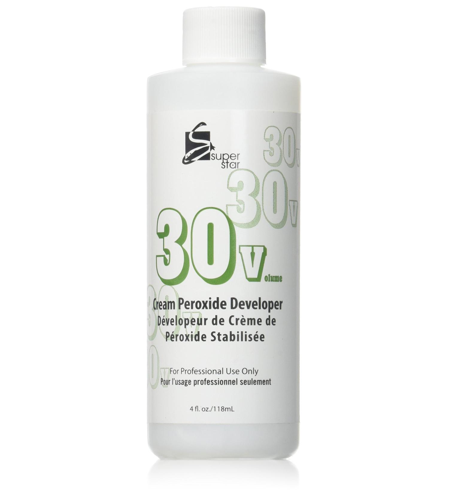 Super Star Stabilized Cream Peroxide Developer, 30v Hc-50306 30v Hc-50306 4 Fl Oz (Pack of 1)