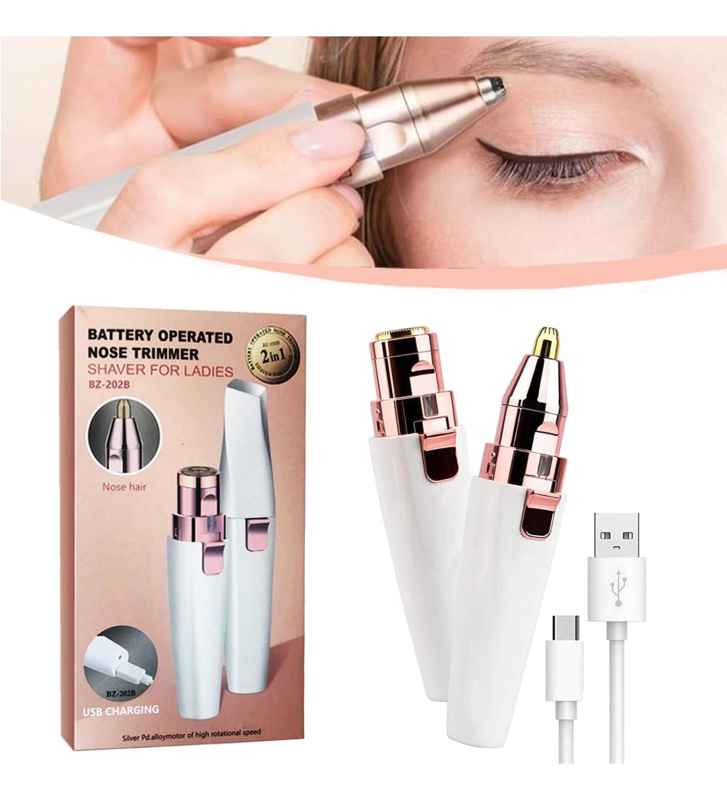 ZHANGQIUXIA Precision Eyebrow Trimmer for Face 2in1 Eyebrow and Facial Hair Removal Device Electric Hair Clipper Effortlessly Remove and Shape Your Eyebrows White - Buy Online on GoSupps.com