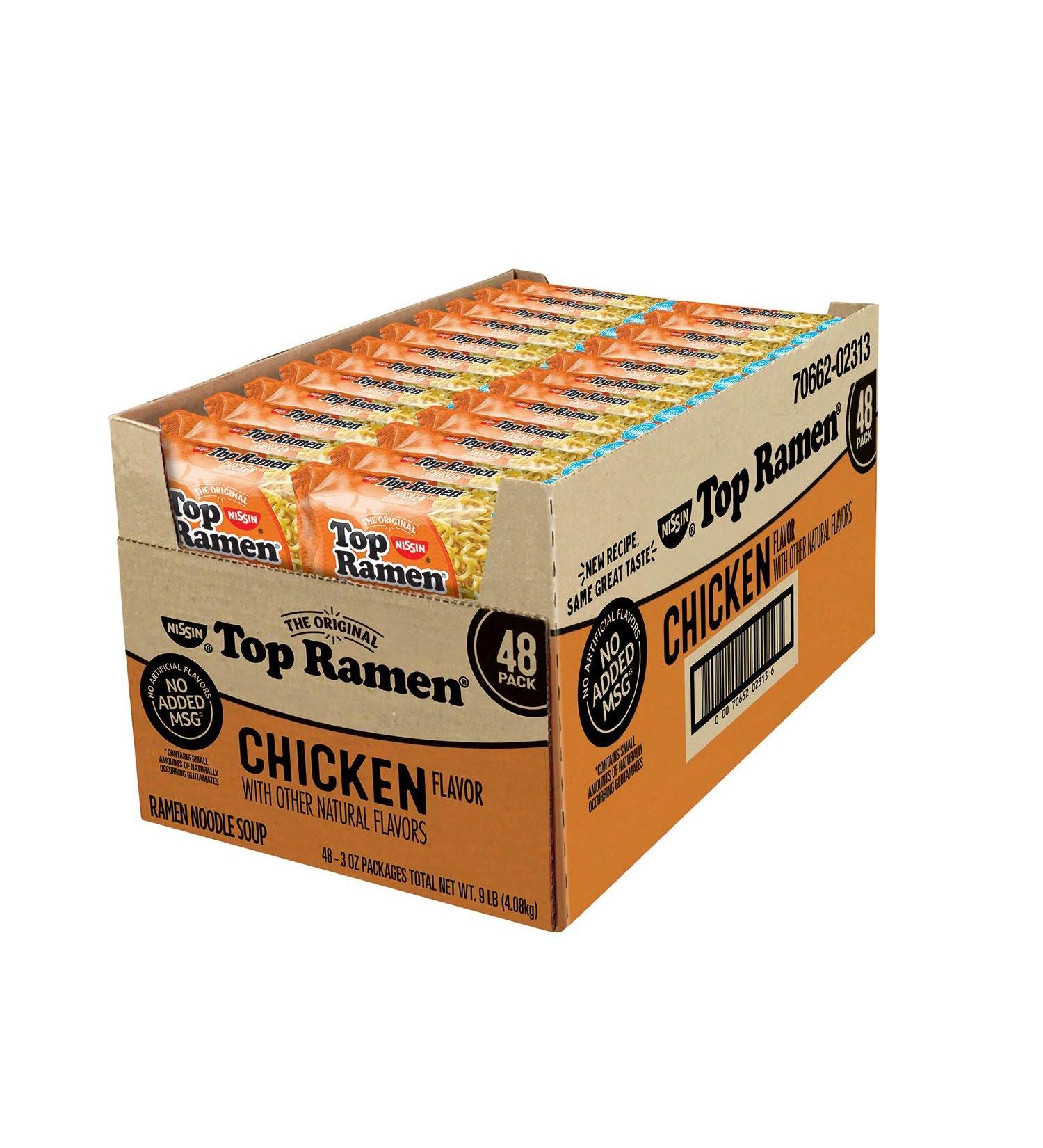 Nissin Top Ramen, Chicken Flavor 3 oz. ea, 48 ct. A1
