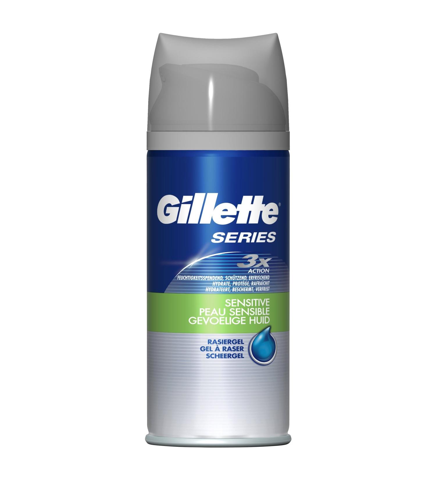 Gillette Series Shaving Gel for sensitive skin 75 ml 6 pieces (6 x 75 ml) Basis Sensitive Skin