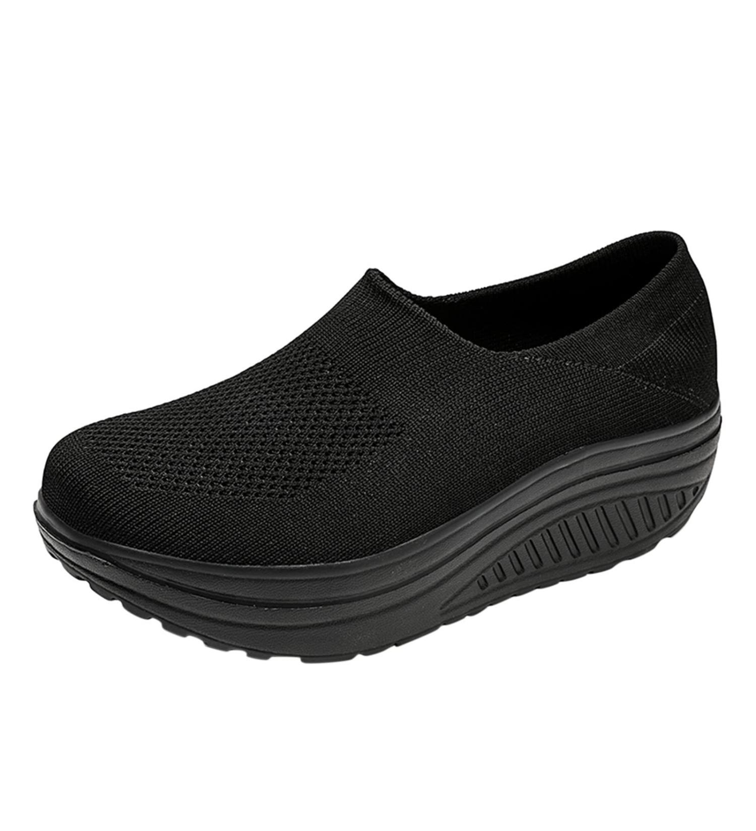 Shop Women's Fitness Shoes - Comfortable Barefoot Sneakers Flat Slippers & Diabetic Options in Black - Size 42 EU - Buy Online on GoSupps.com