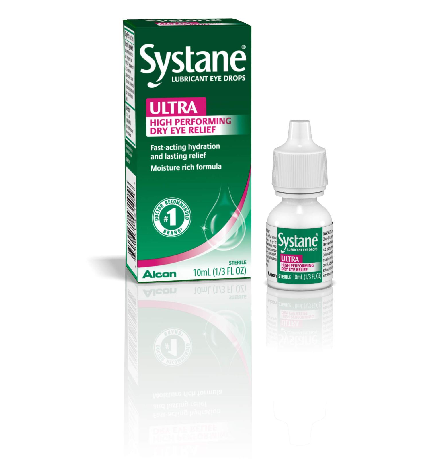 Systane Ultra Lubricant Eye Drops 0.33 Fl Oz - Fast-Acting Relief for Dry Eyes - Buy Online on GoSupps.com