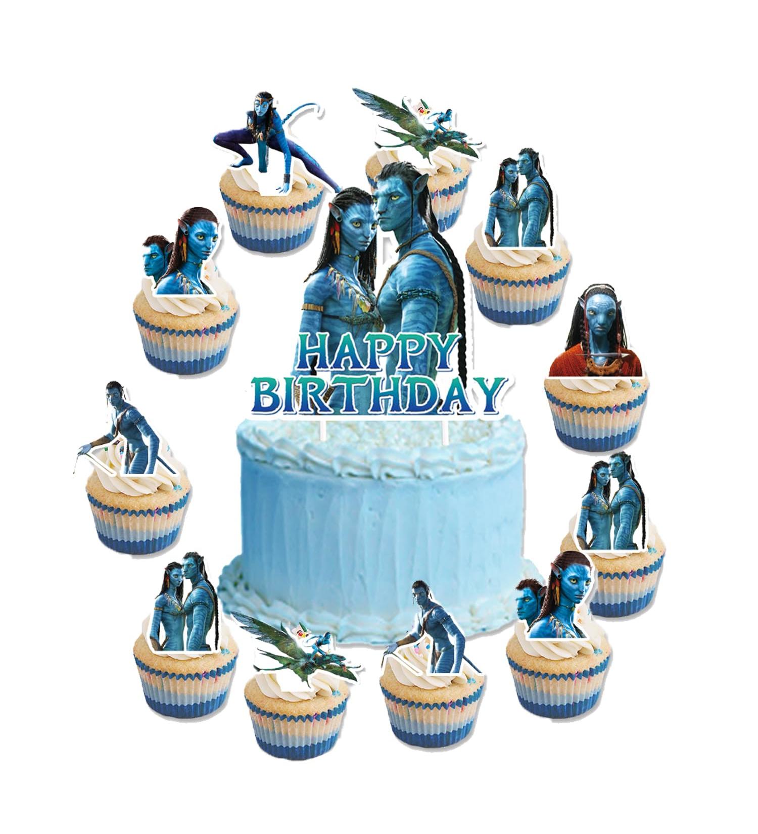 DoMiDoLa 25Pcs Avatars Cake Toppers Cupcake Toppers Avatars Birthday Party Decoration Cake Decorations for Avatars party Supplies - Buy Online on GoSupps.com