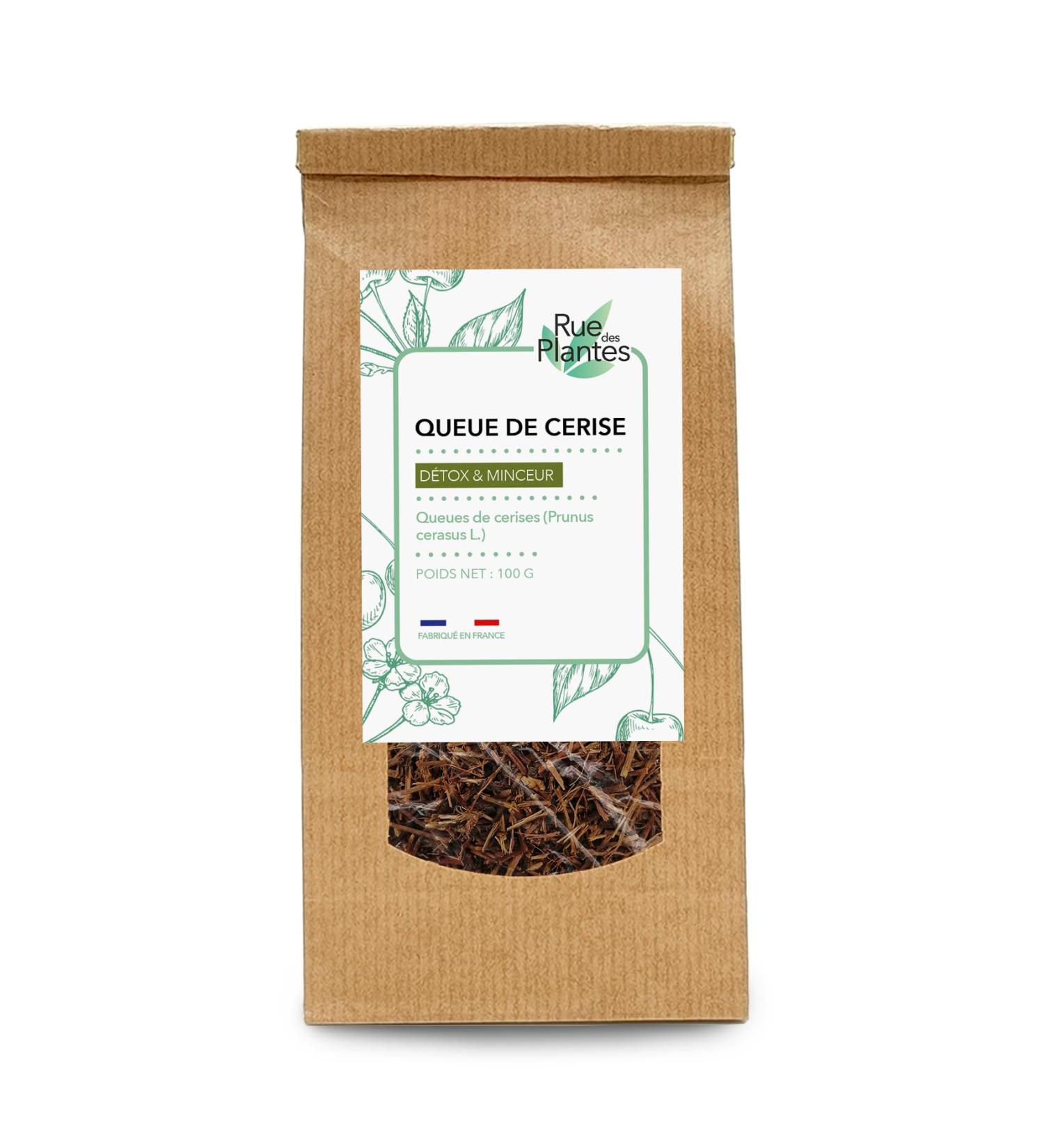  RUE DES PLANTES Rue Des Plantes - Cherry Stalk Herbal Tea 100g - Purifying and Detoxifying Infusion - Buy Online on GoSupps.com