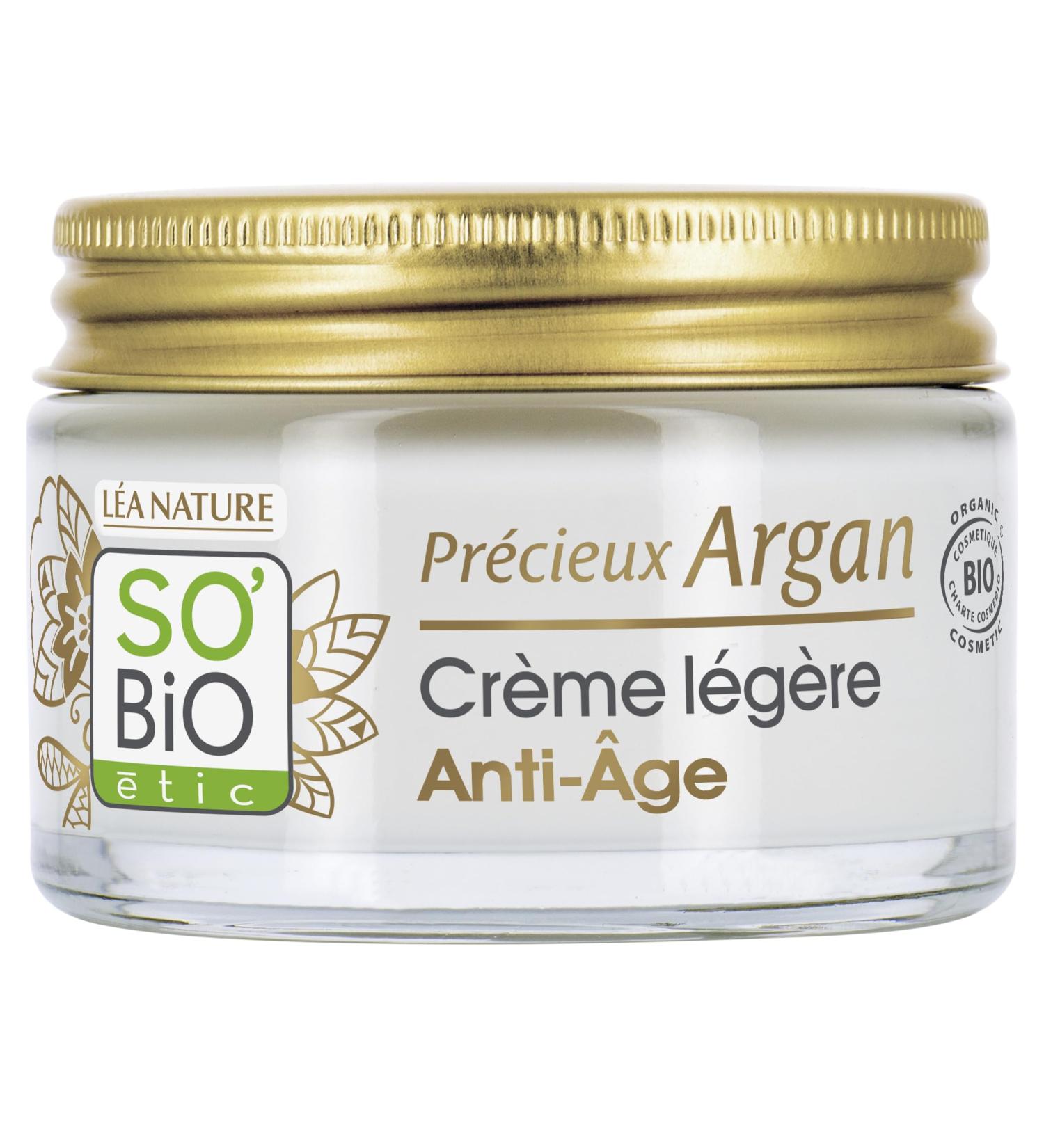 L A NATURE SO BiO tic | Light Anti-Aging Day Cream Precious Argan | Smoothes Tones and Firms the Skin | Organic Argan Oil | Hyaluronic Acid | 99% Natural Origin | Made in France | 50 ml - Buy Online on GoSupps.com