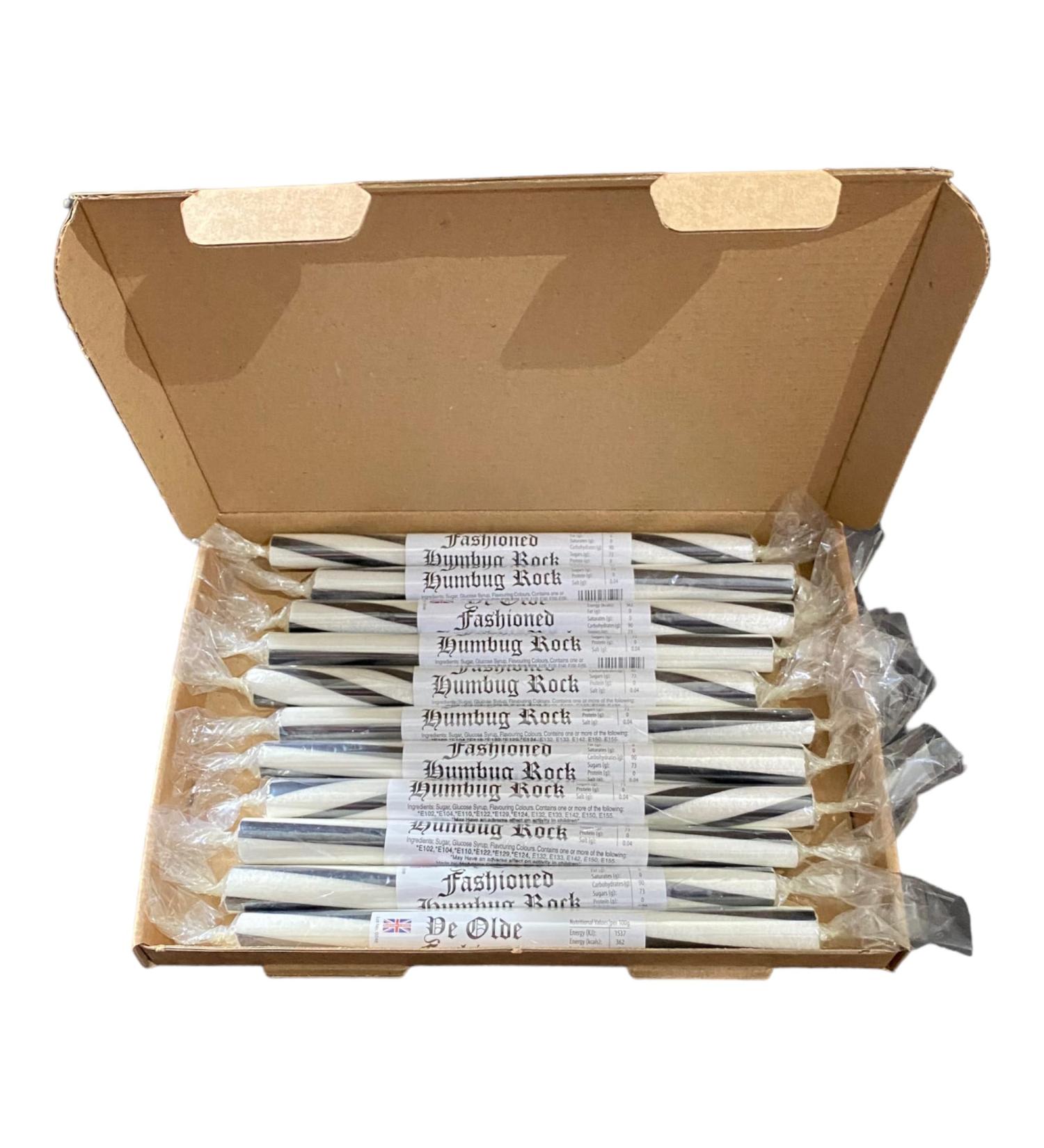 10 X Mint Humbug Gift Box Rock Sticks Handmade Traditional Rainbow Classic Sweets Retro Seaside Gift Wholesale Confectionery - Buy Online on GoSupps.com