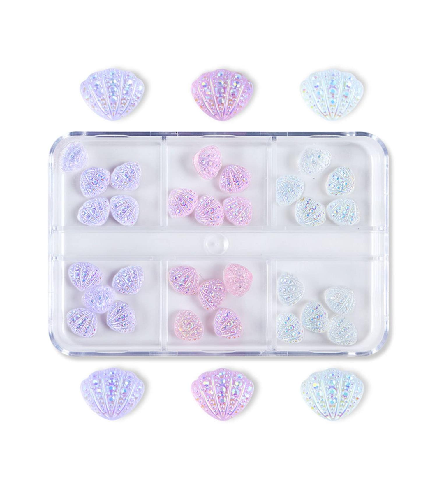 30 Resin Nail Art Decorations 3D Shells Ornaments For Jewelry DIY UV Gel Design Manicure Accessories Nail - Buy Online on GoSupps.com