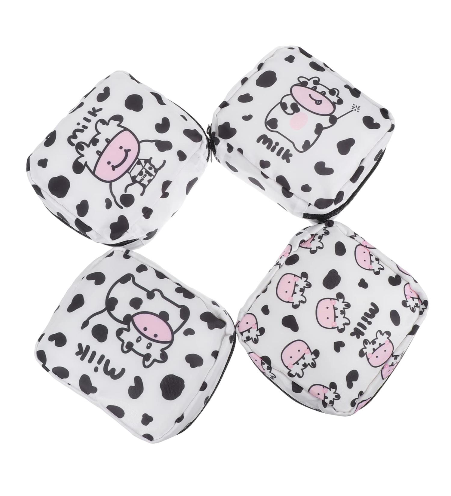 Healeeved Set of 4 Leather Storage Bags for Women's Hygiene & Organization | Tampon Bandage Breastfeeding Inserts & Underwear Organizer - Buy Online on GoSupps.com