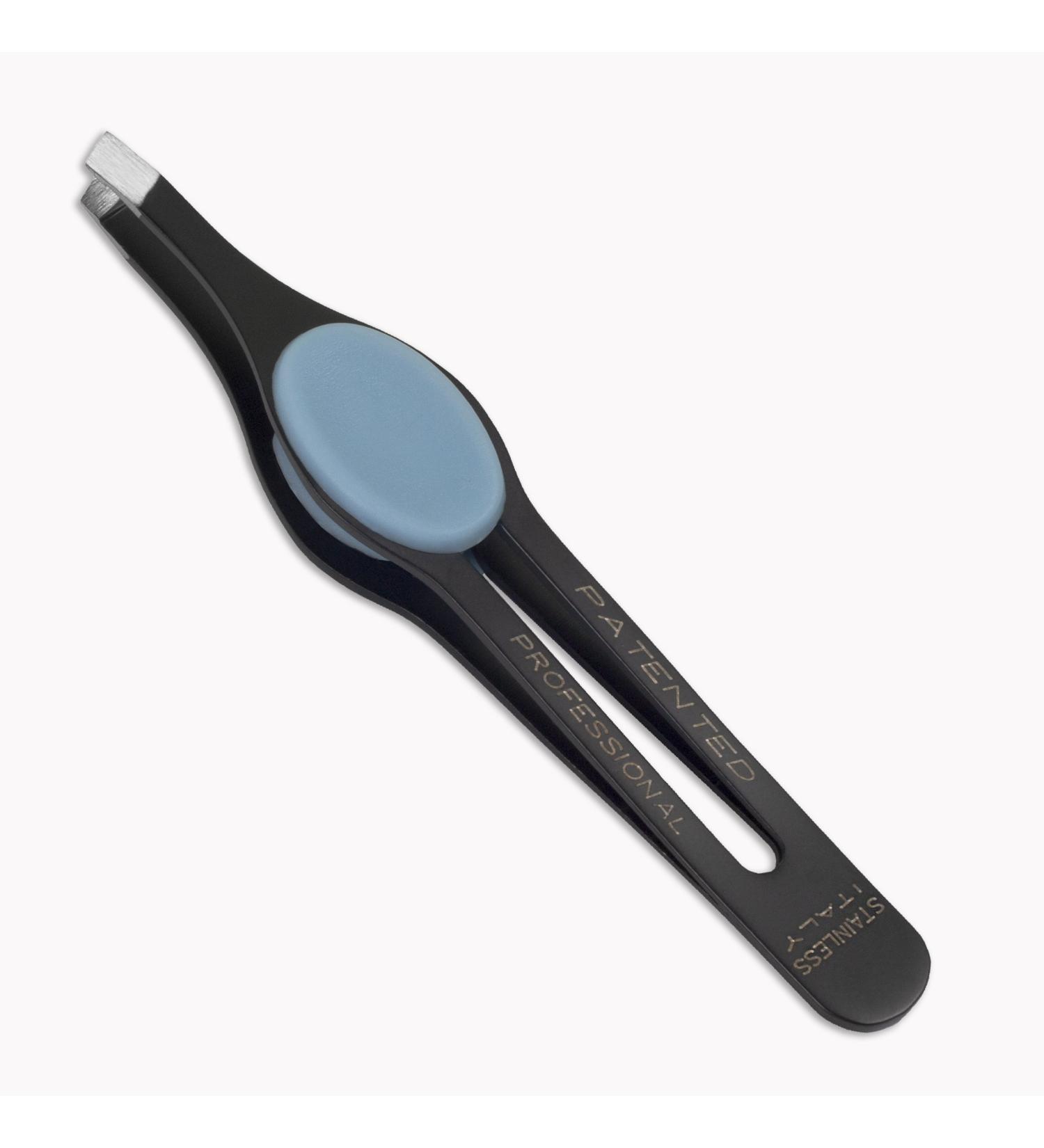 REFINE Italy Wide Grip Slant Tip Stainless Steel Tweezers for Precision Eyebrow Shaping and Hair Removal - Buy Online on GoSupps.com