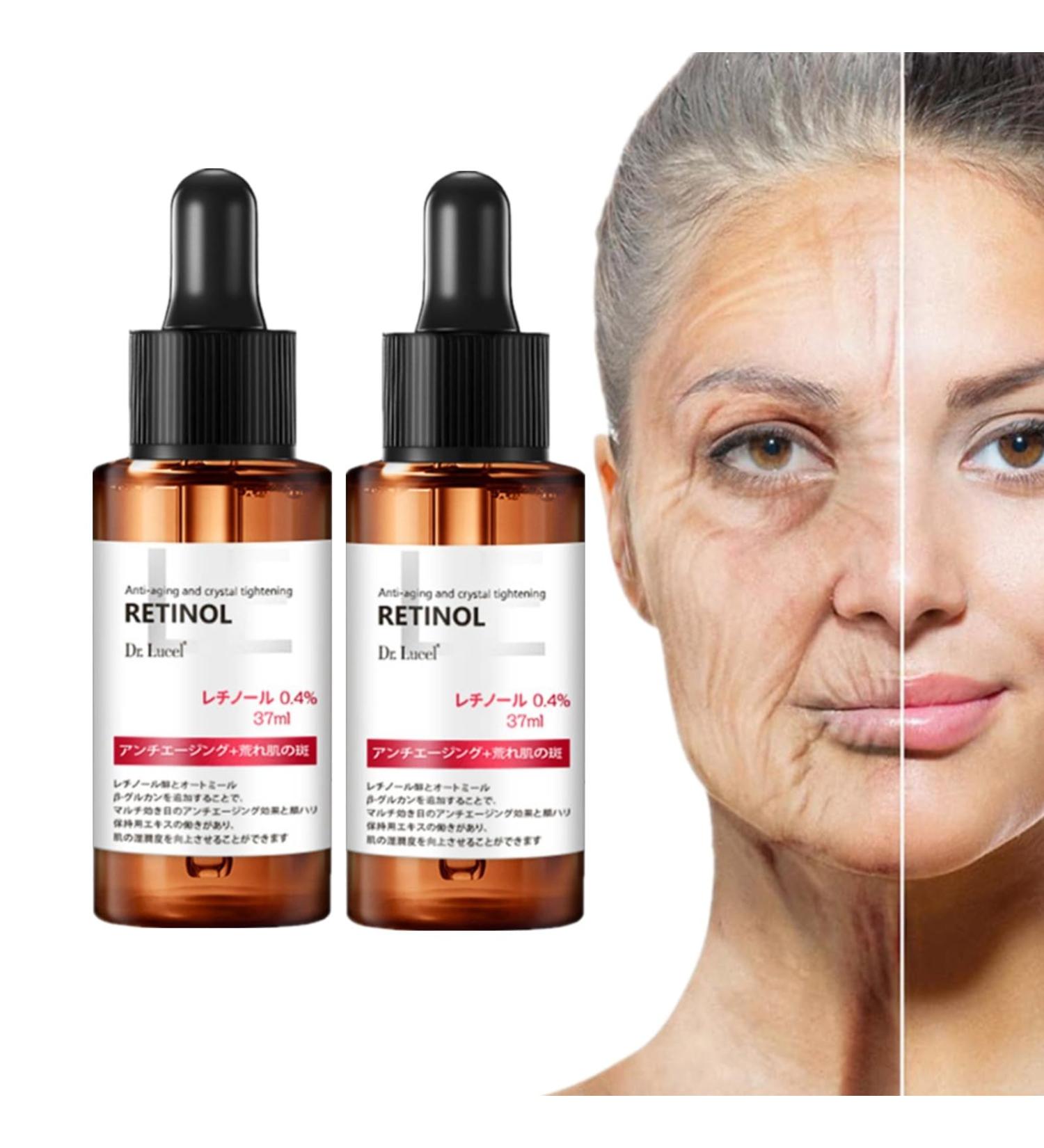 Dr. Lucel Retinol-Folderum 2-Piece Set - 37ml Anti-Aging Retinol Serum for All Skin Types | PEG-8 Complex for Sensitive Skin - Buy Online on GoSupps.com
