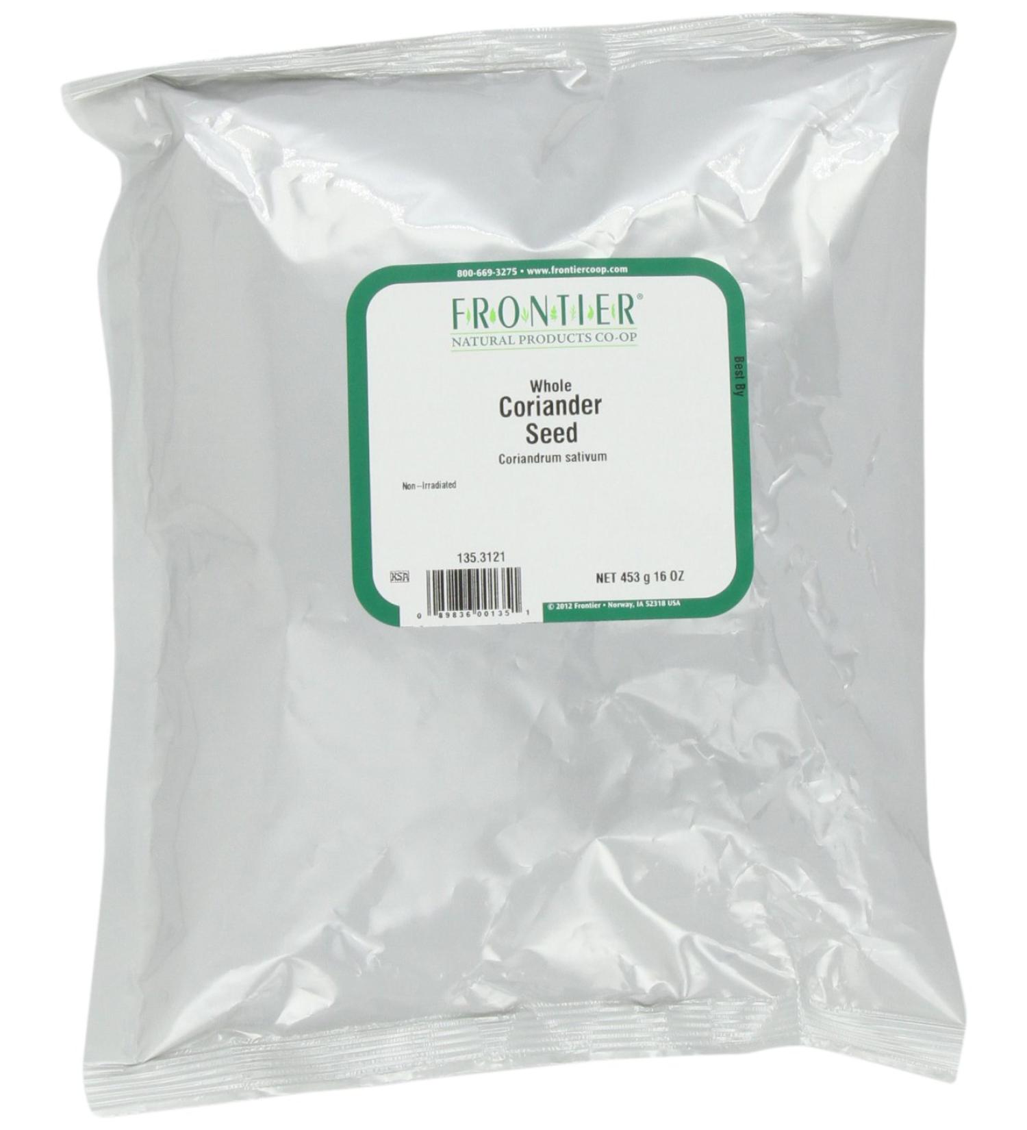 Frontier Coriander Seed Whole 16 oz Bags - Pack of 3 | Premium Quality Spice for Cooking and Baking - Buy Online on GoSupps.com