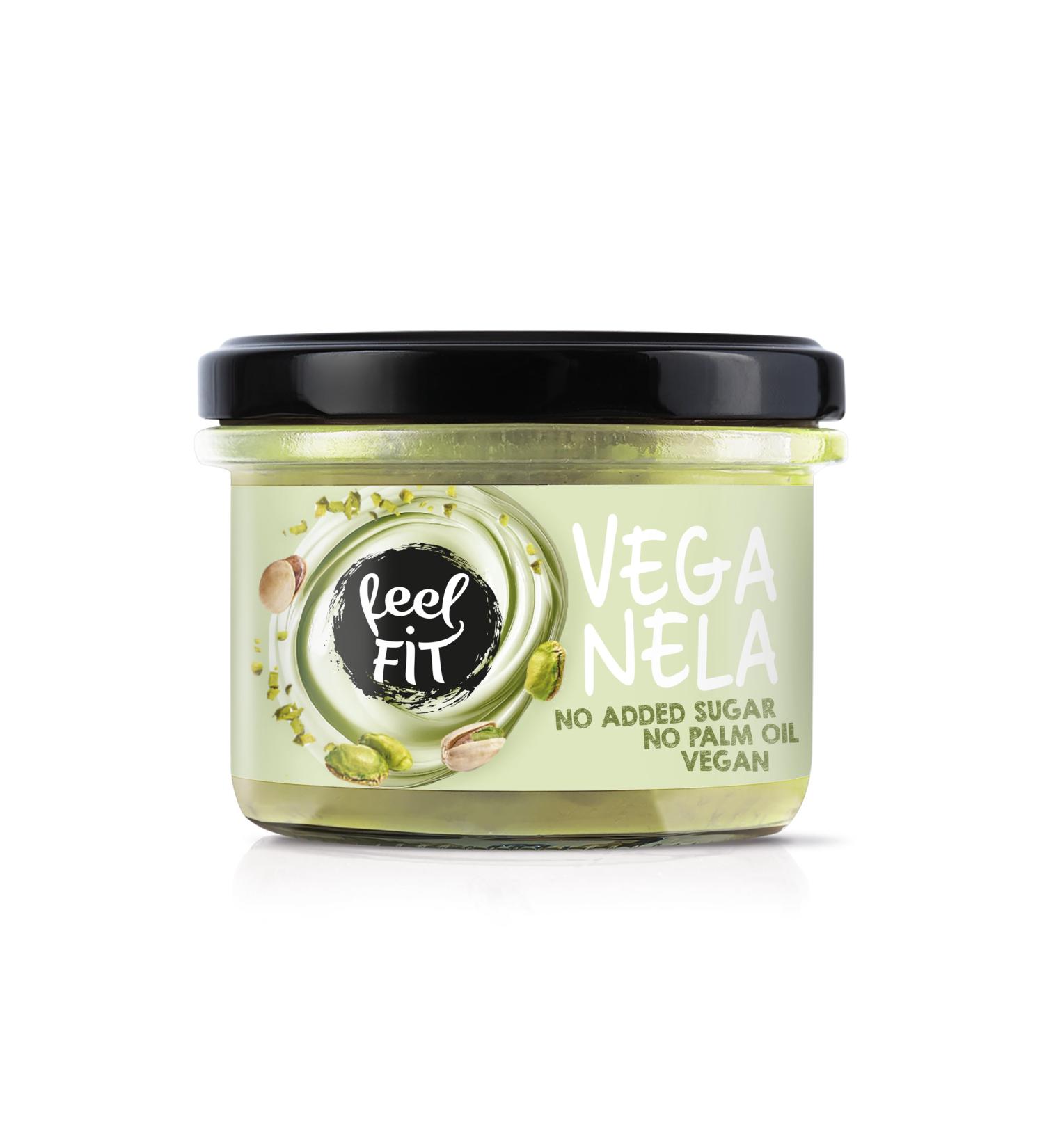 Buy Feel FIT VEGANELA 45% Pistachio Cream - Natural Vegan No Added Sugar & Palm Oil - 200g | International Shipping - Buy Online on GoSupps.com