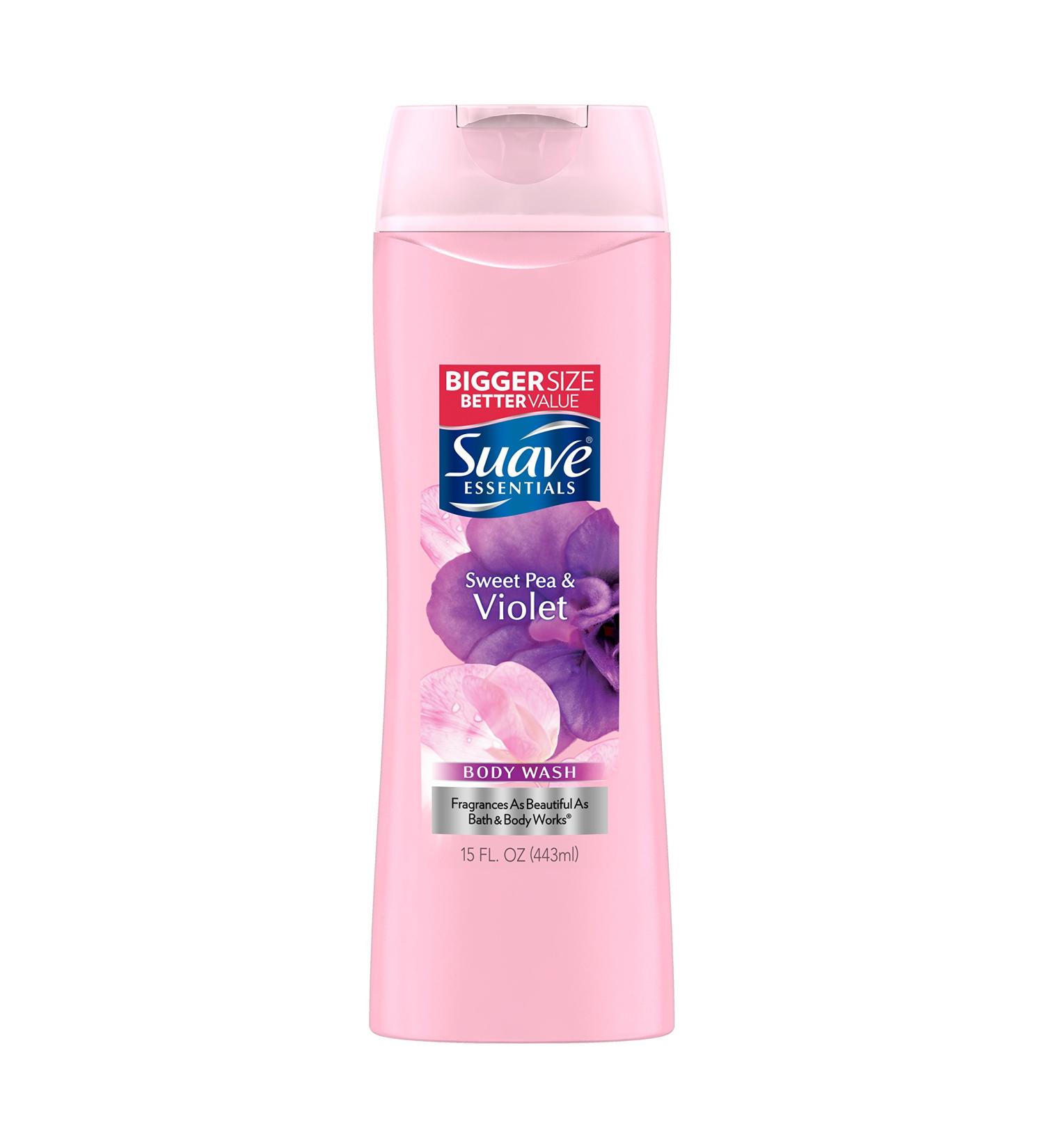 Suave Essentials Sweet Pea and Violet Body Wash - 15 Fl Oz (Pack of 1) - Buy Online on GoSupps.com