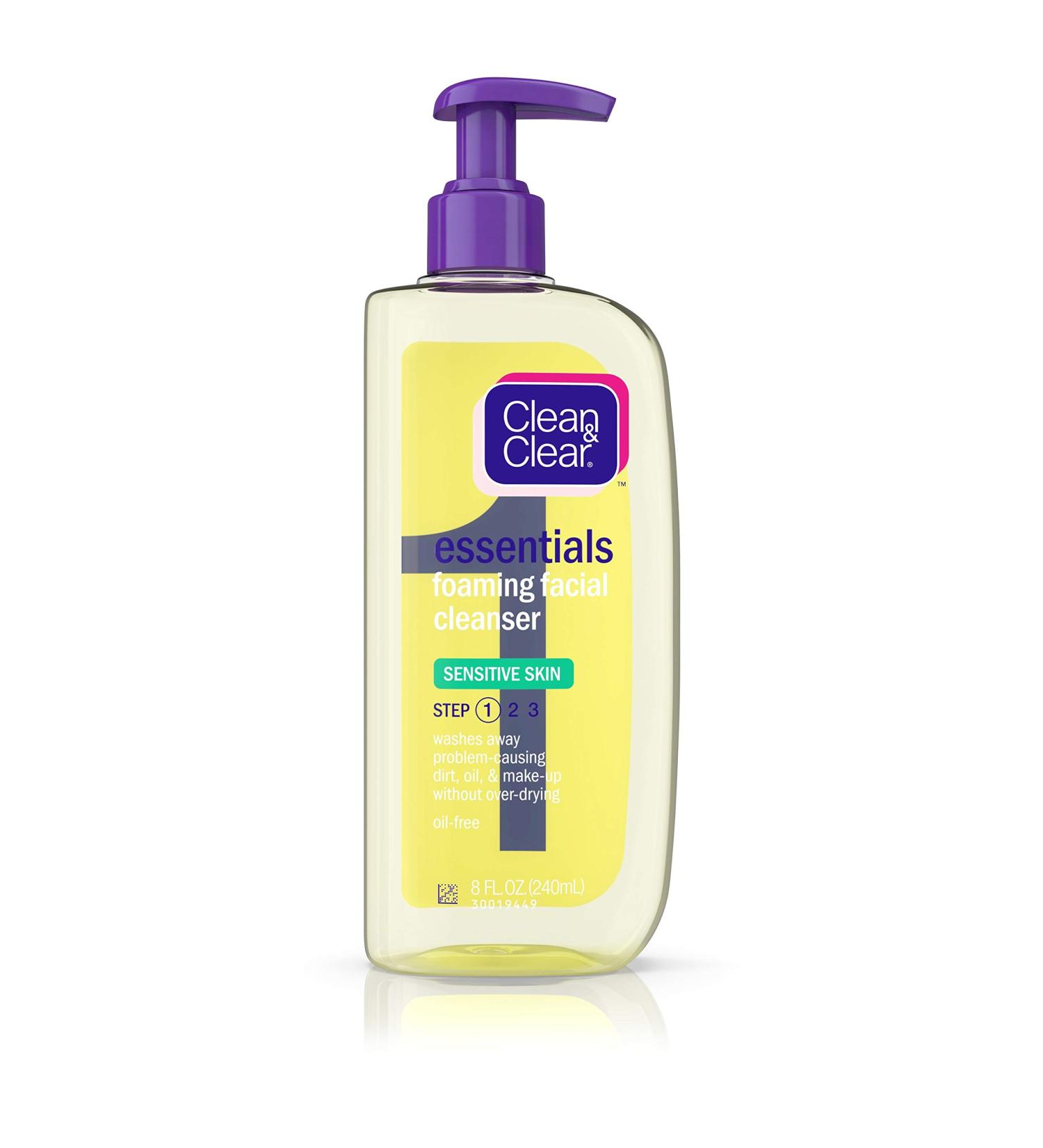 Buy Clean & Clear Foaming Facial Cleanser for Sensitive Skin - 8 oz | International Shipping Available - Buy Online on GoSupps.com