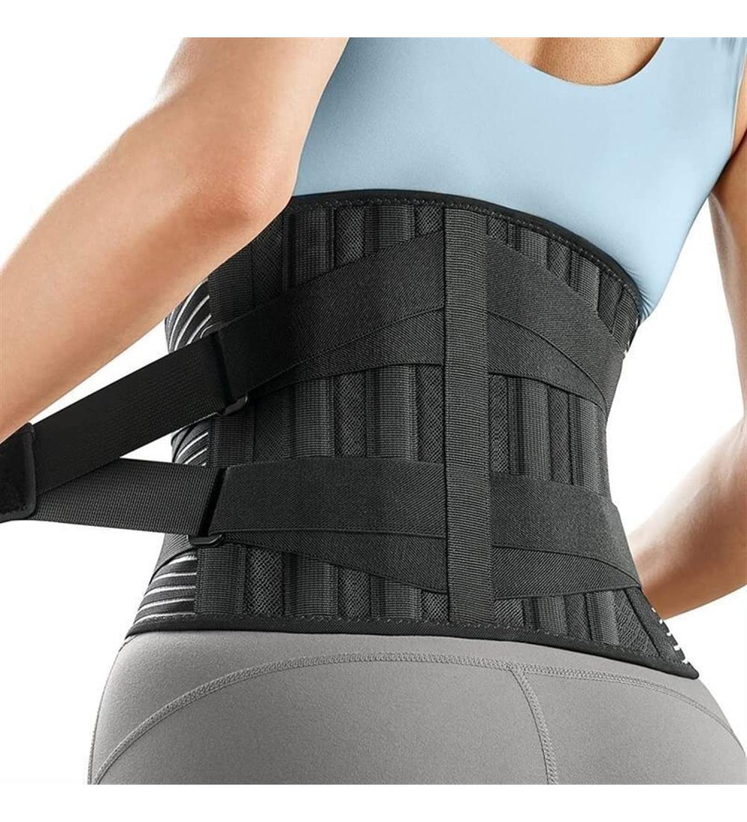 Breathable Lumbar Spine Support Belt for Pain Relief - Waist Support for Men & Women | Lumbar Decompression & Weight Lifting Band - Buy Online on GoSupps.com
