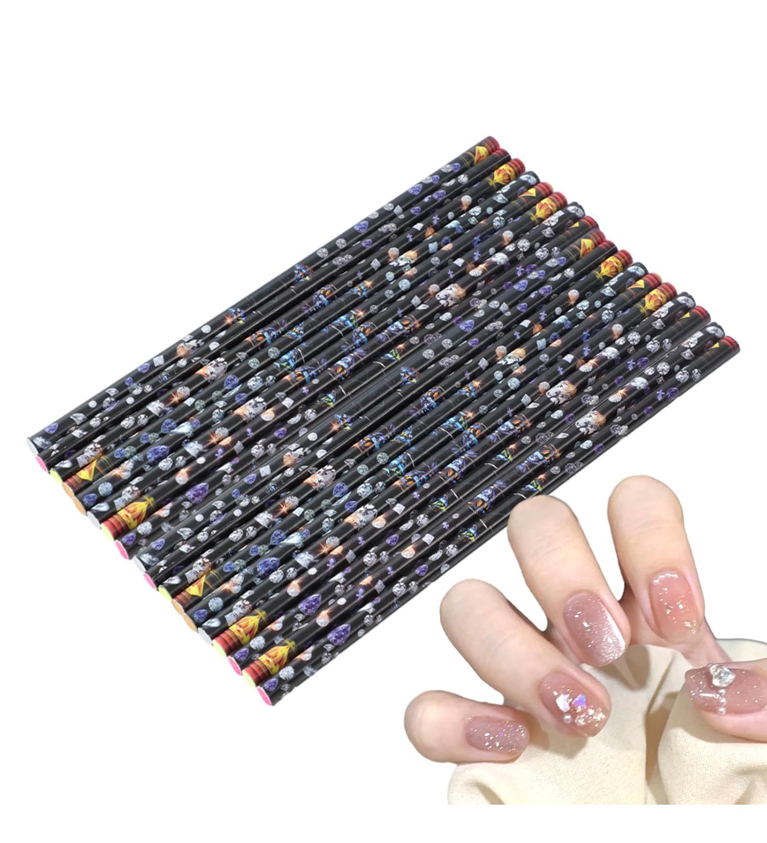 Wax Pencil for Rhinestones Adhesive Point Drill Resin Pens Rhinestone Applicator for Nails Crafts Makeup Face Clothes Shoes Skoulazeo - Buy Online on GoSupps.com