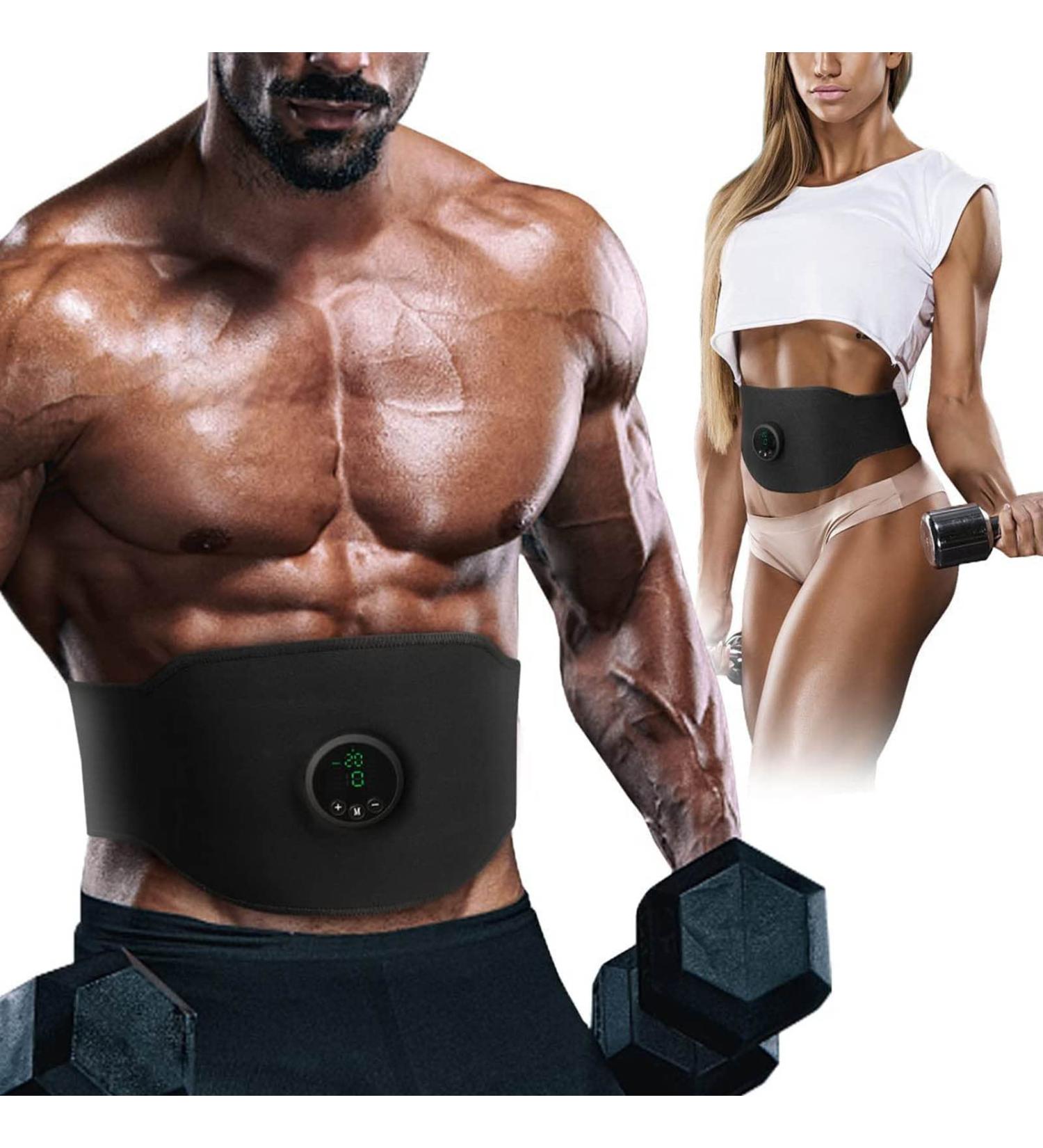 3 in 1 Abdominal Tummy Trainer - LCD Screen & 12 Modes | Soft Silicone Muscle Fitness Sticker | International Shipping - Buy Online on GoSupps.com