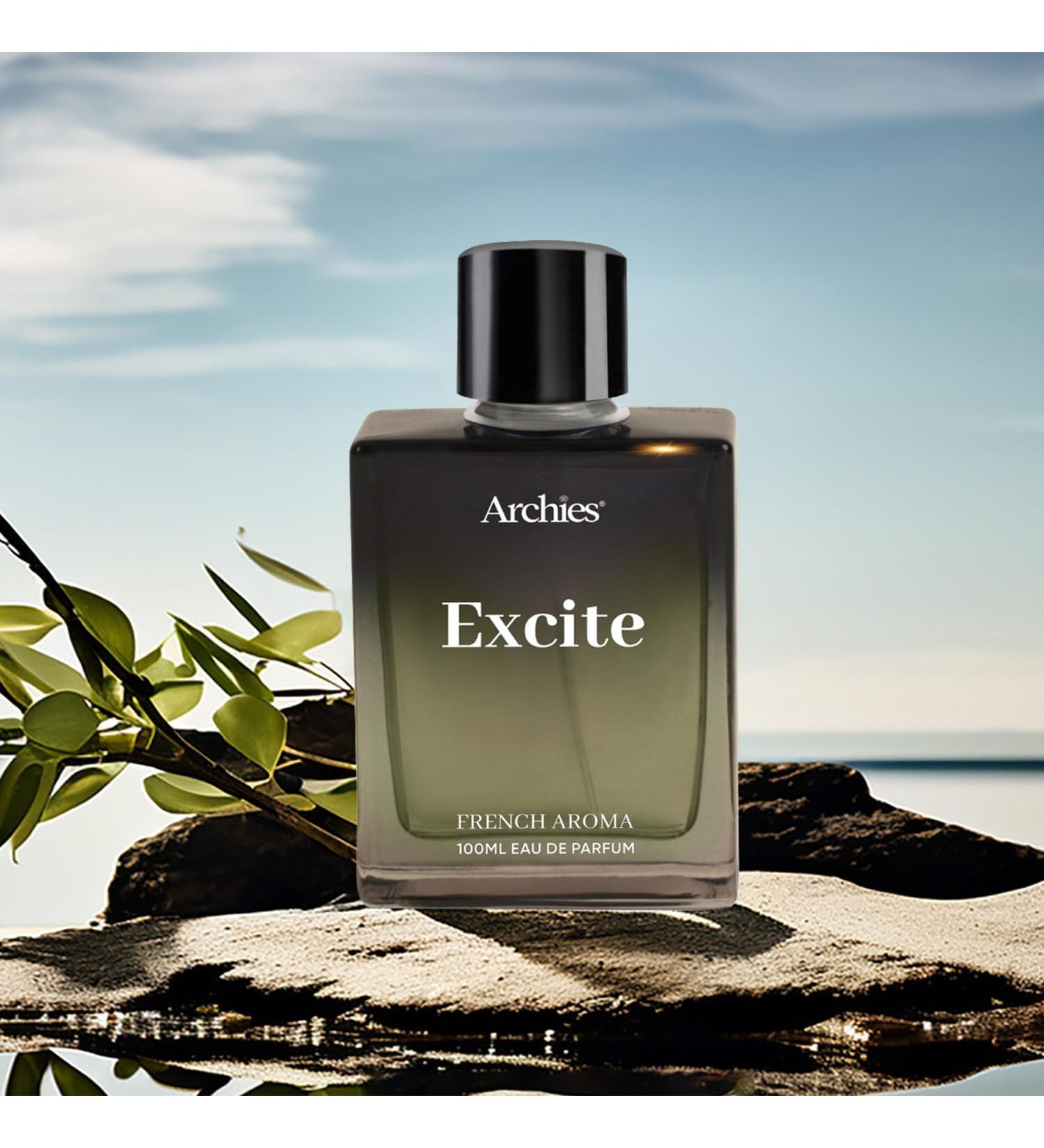 ARCH-IES EXCITE Eau De Parfume for Men | 100 ml | French Aroma | Whiskey Woody Smokey | Premium & Long Lasting EDP Fragrance Scent - Buy Online on GoSupps.com