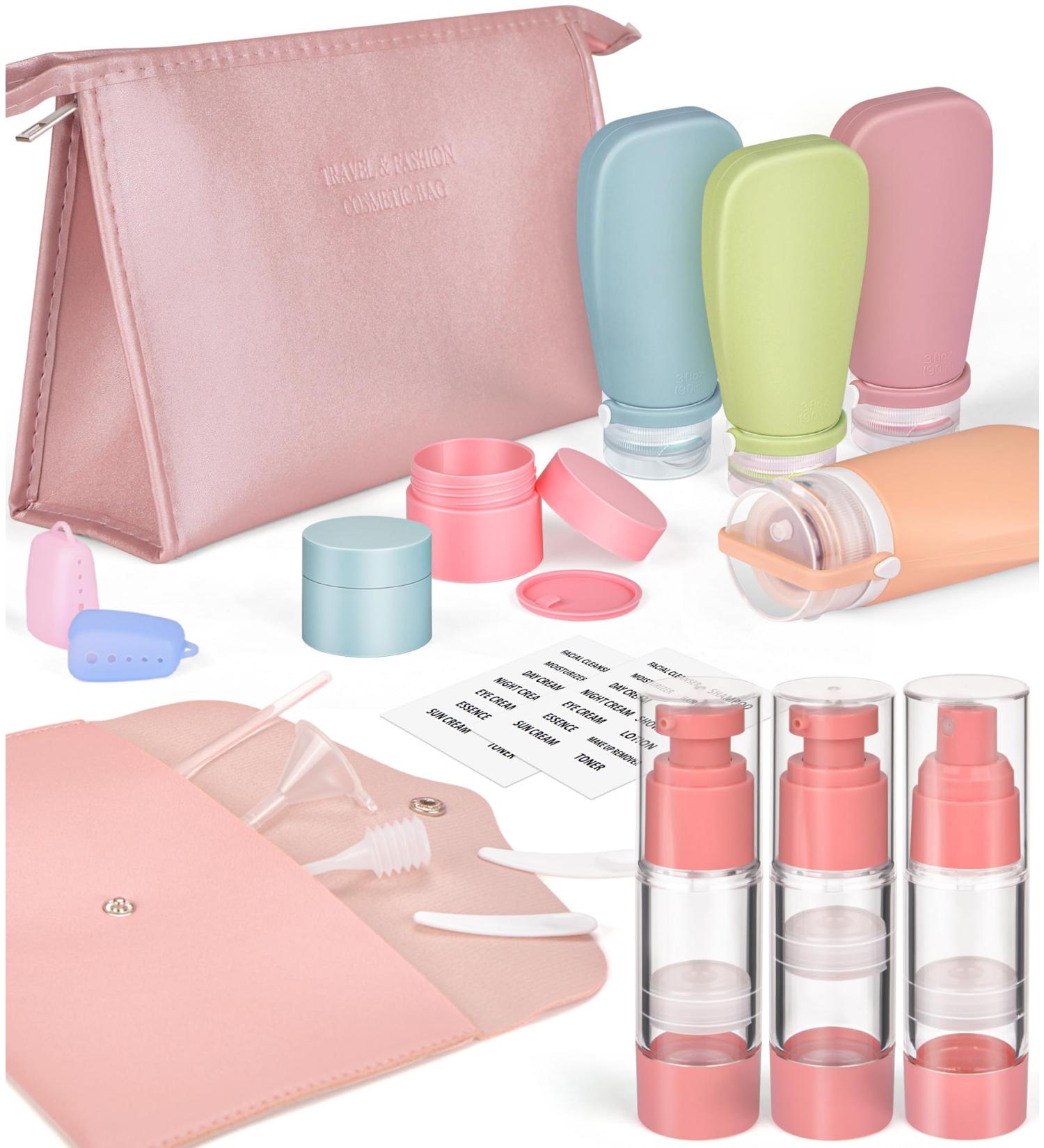 Buy Noideeer 19 Partial Travel Bottles Set - TSA Approved Refillable Silicone Travel Containers for Shampoo Conditioner & Lotion - Perfect for International Travel - Buy Online on GoSupps.com