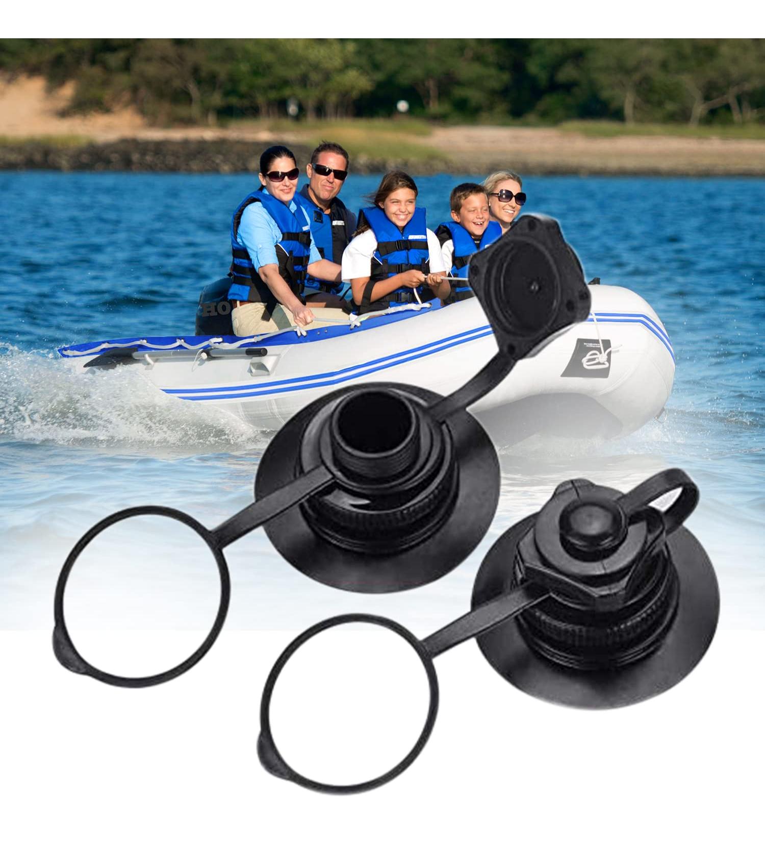 Inflatable Boat Air Valve Set | 2pcs Spiral Air Plugs | One-Way Inflation Replacement | Boston Valve for Boats, Kayaks, Rafts - Buy Online on GoSupps.com